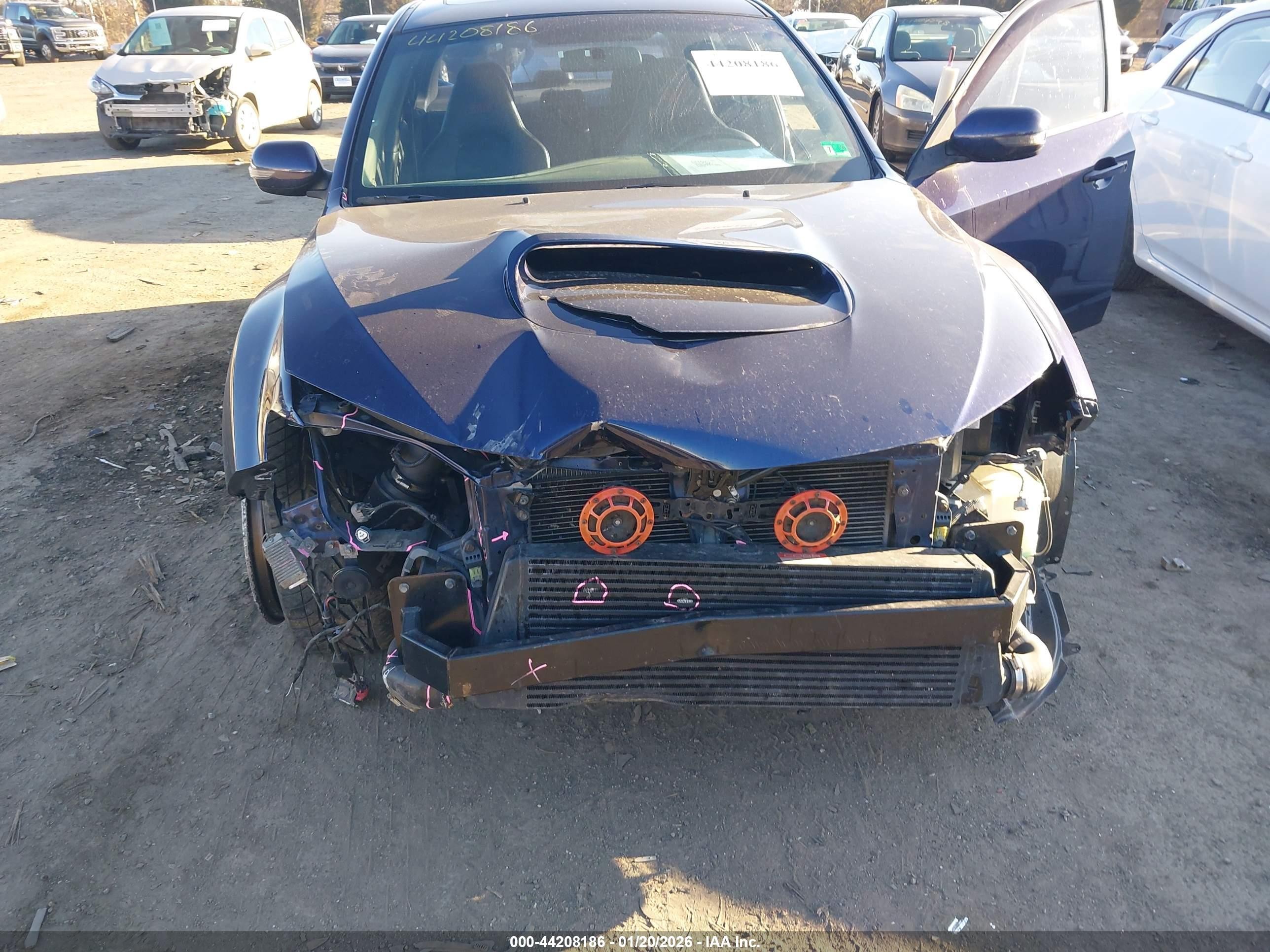 2012 Subaru Impreza Wrx Sti Limited Blue vin: JF1GV8J62CL021684