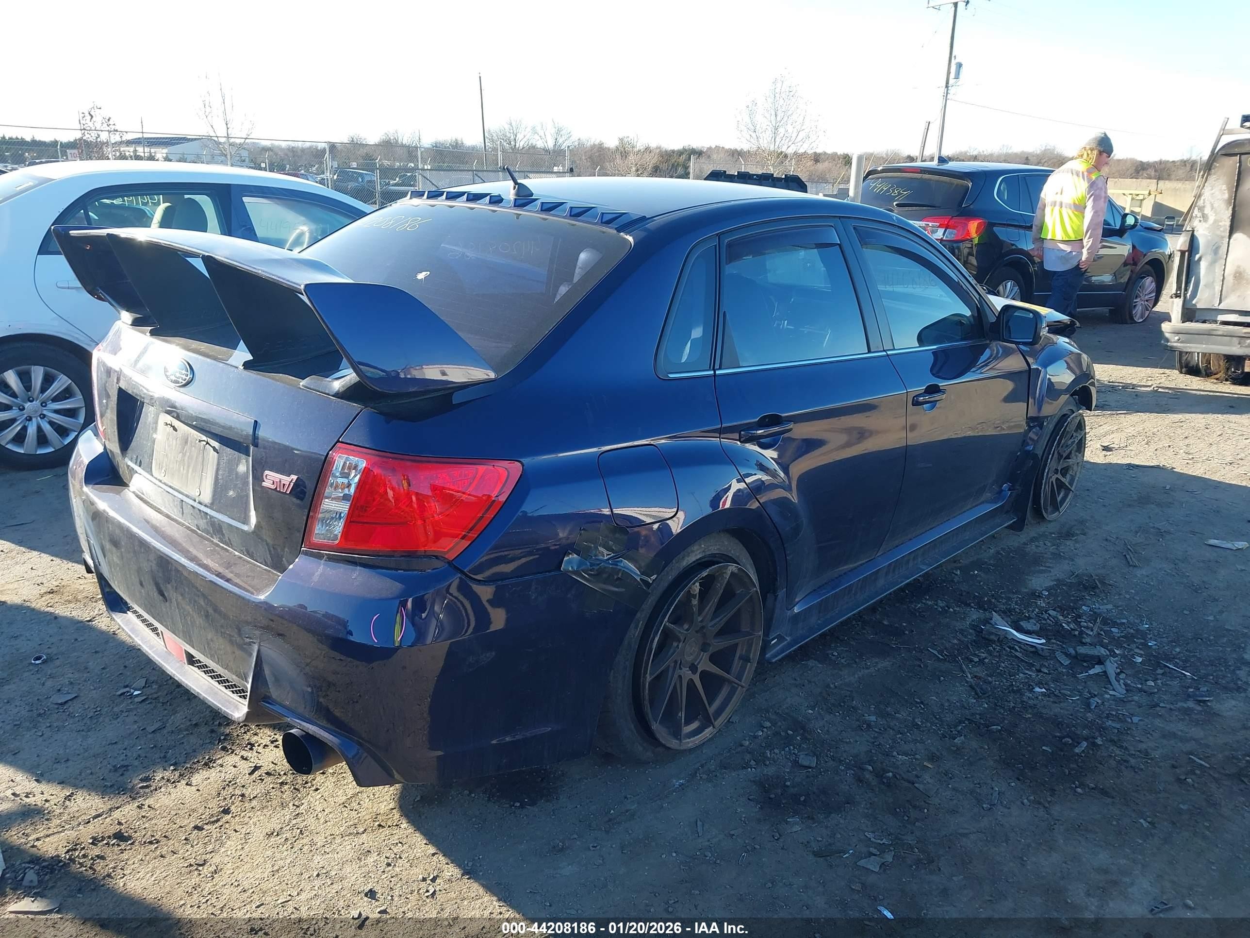 2012 Subaru Impreza Wrx Sti Limited Blue vin: JF1GV8J62CL021684