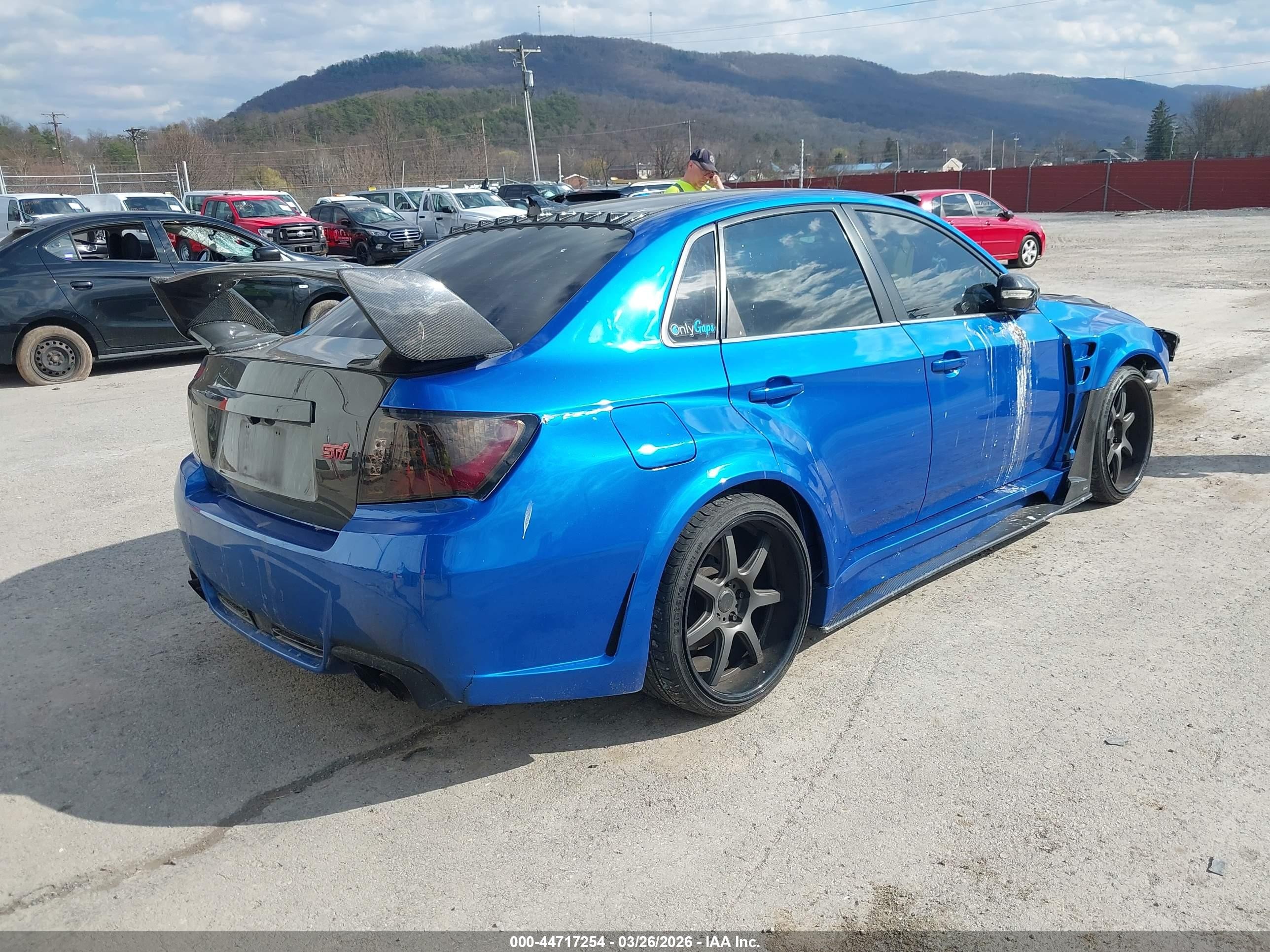 2013 Subaru Impreza Wrx Sti Blue vin: JF1GV8J63DL034655
