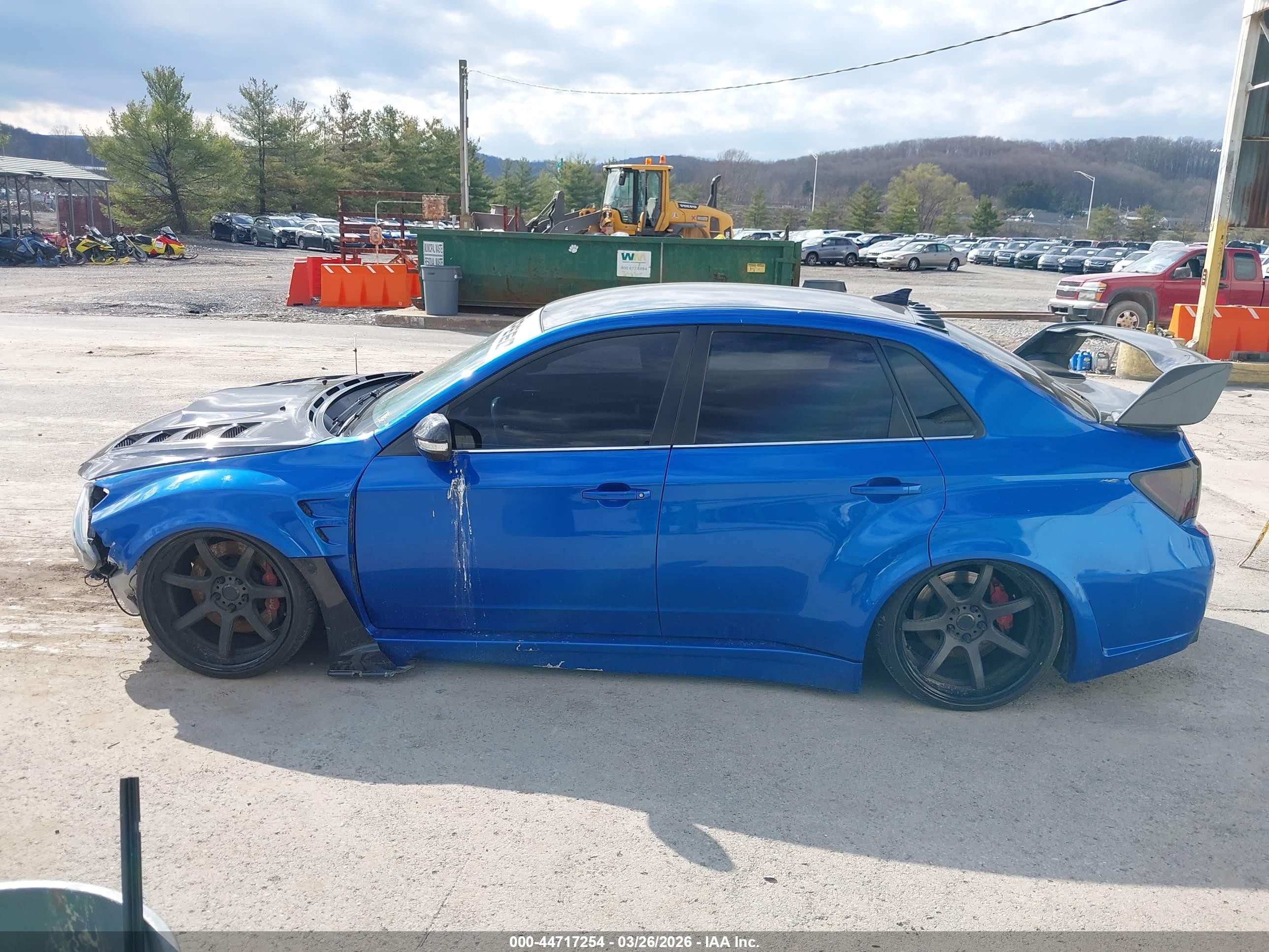 2013 Subaru Impreza Wrx Sti Blue vin: JF1GV8J63DL034655