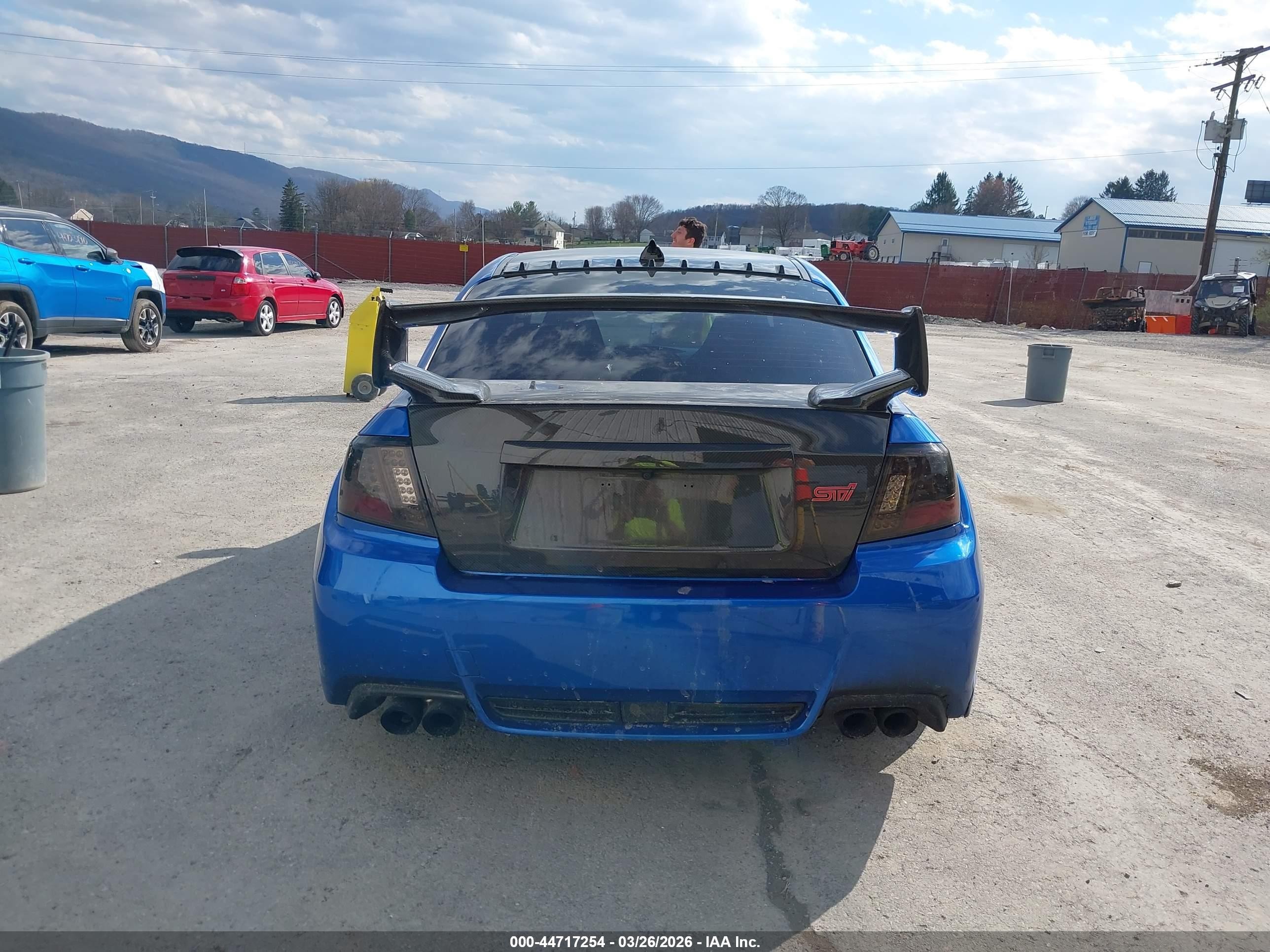 2013 Subaru Impreza Wrx Sti Blue vin: JF1GV8J63DL034655
