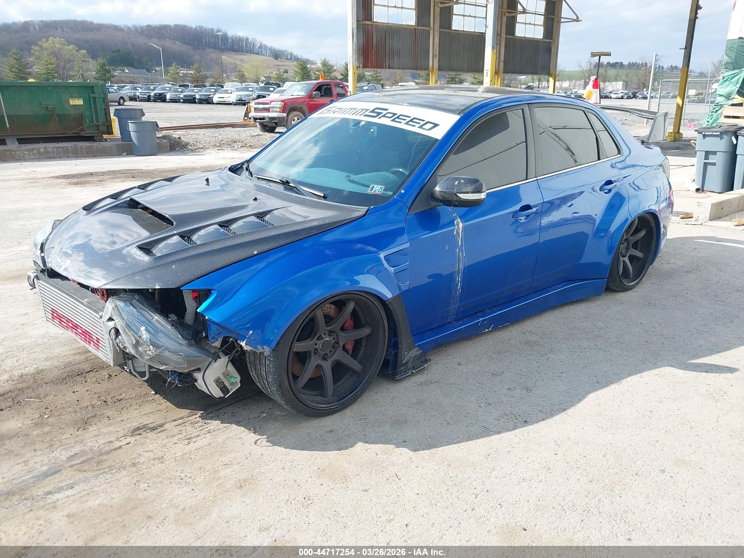 2013 Subaru Impreza Wrx Sti Blue vin: JF1GV8J63DL034655