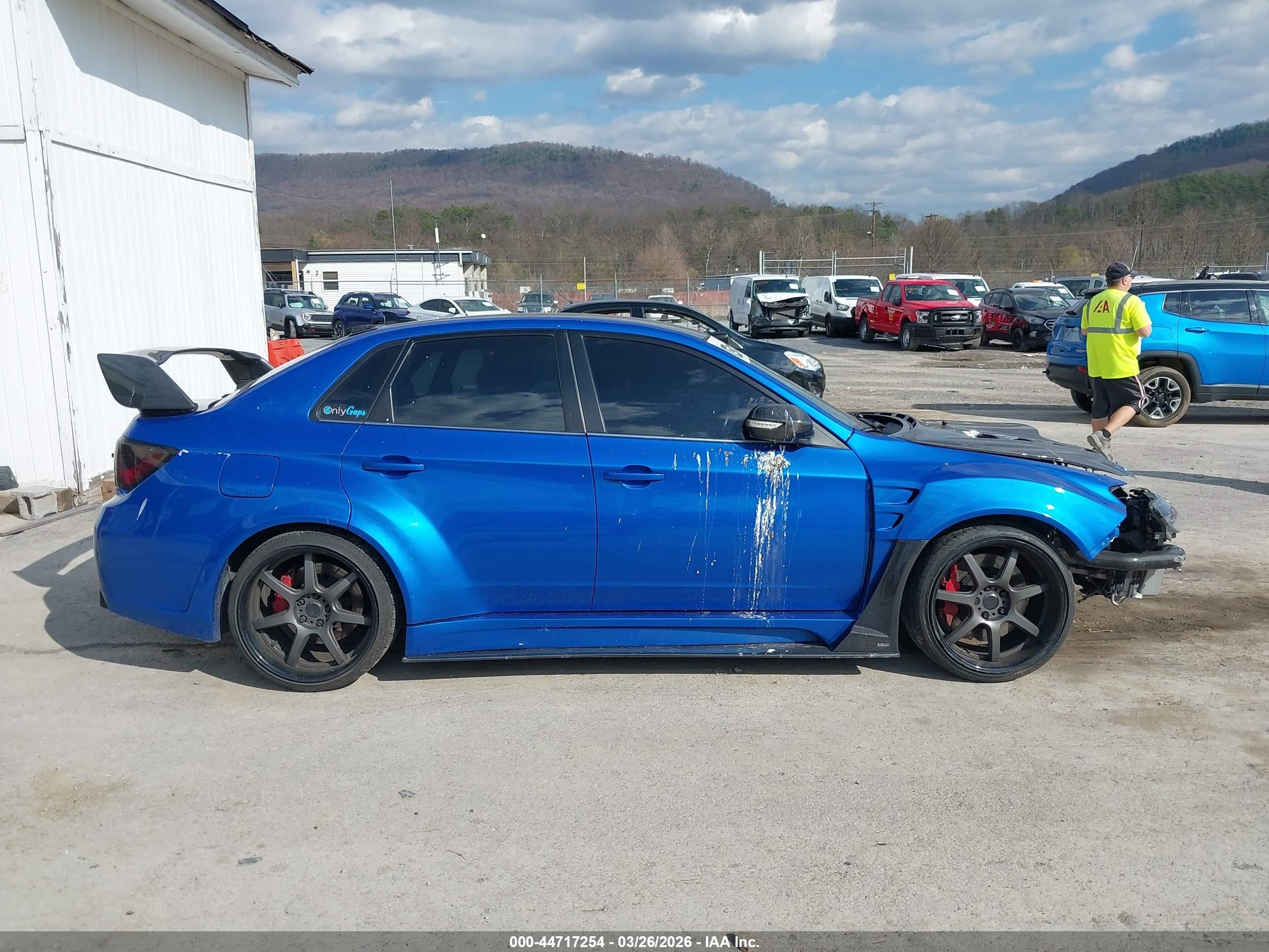 2013 Subaru Impreza Wrx Sti Blue vin: JF1GV8J63DL034655