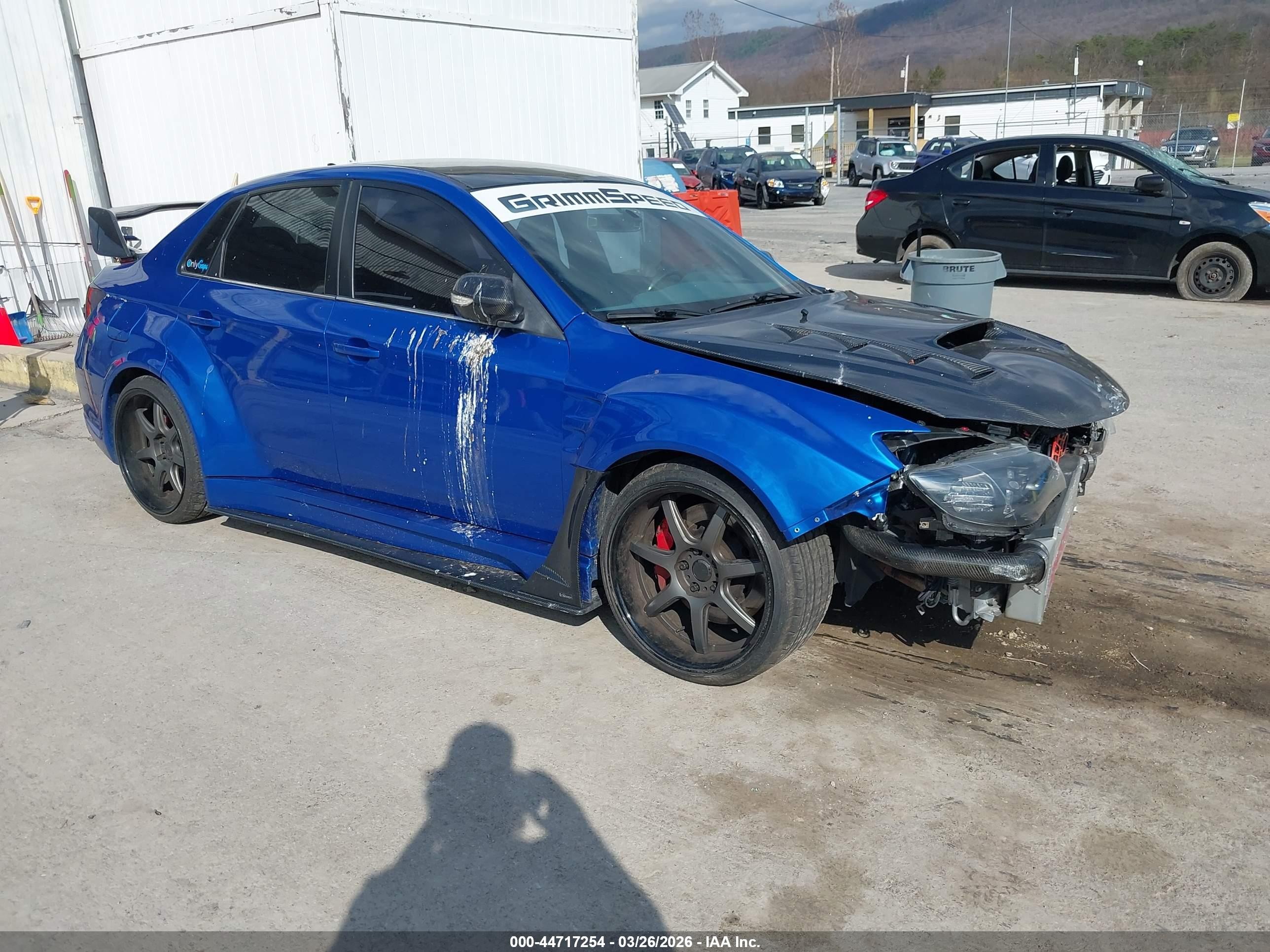 2013 Subaru Impreza Wrx Sti Blue vin: JF1GV8J63DL034655