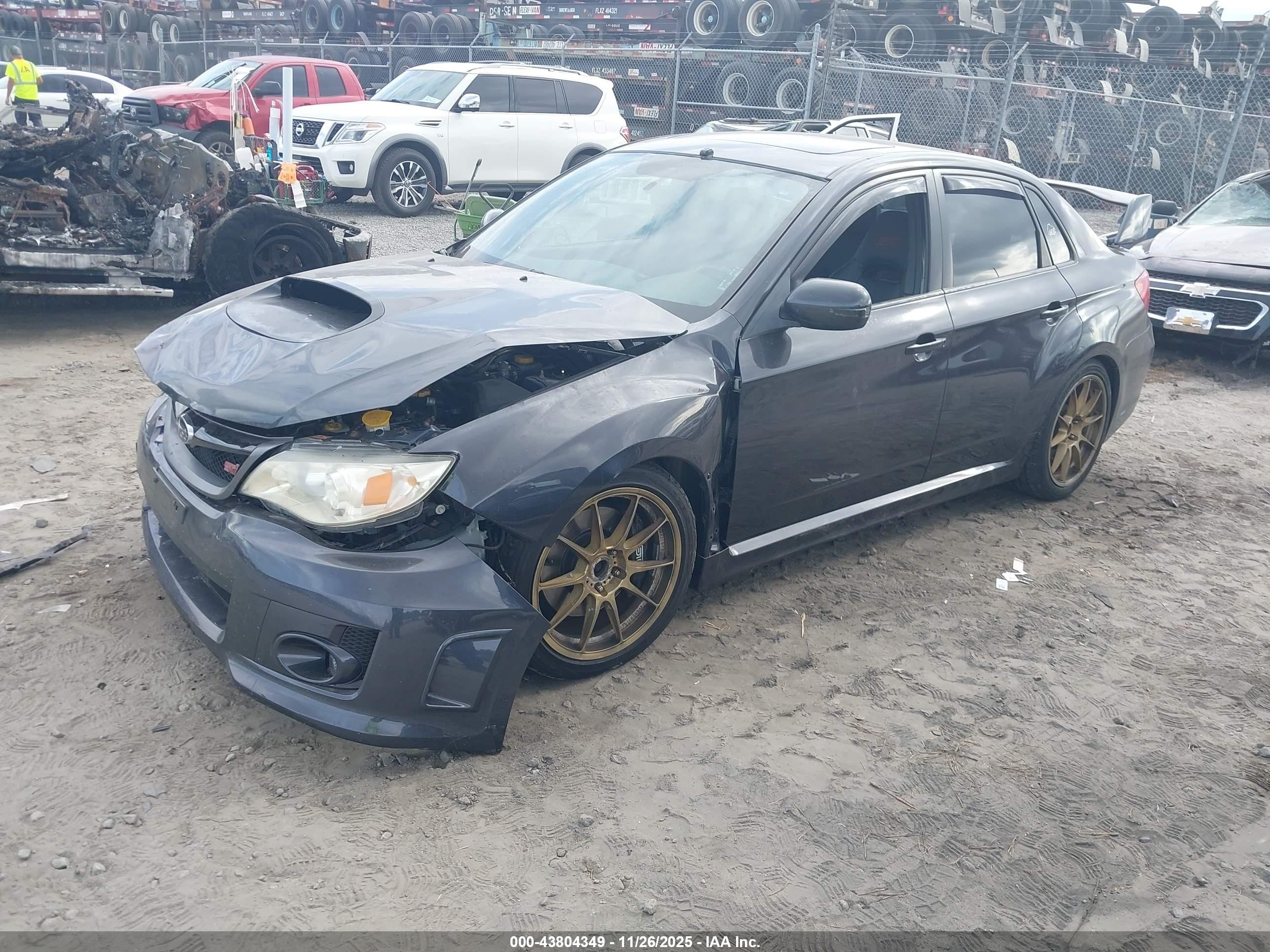 2012 Subaru Impreza Wrx Sti Limited Gray vin: JF1GV8J65CL002644