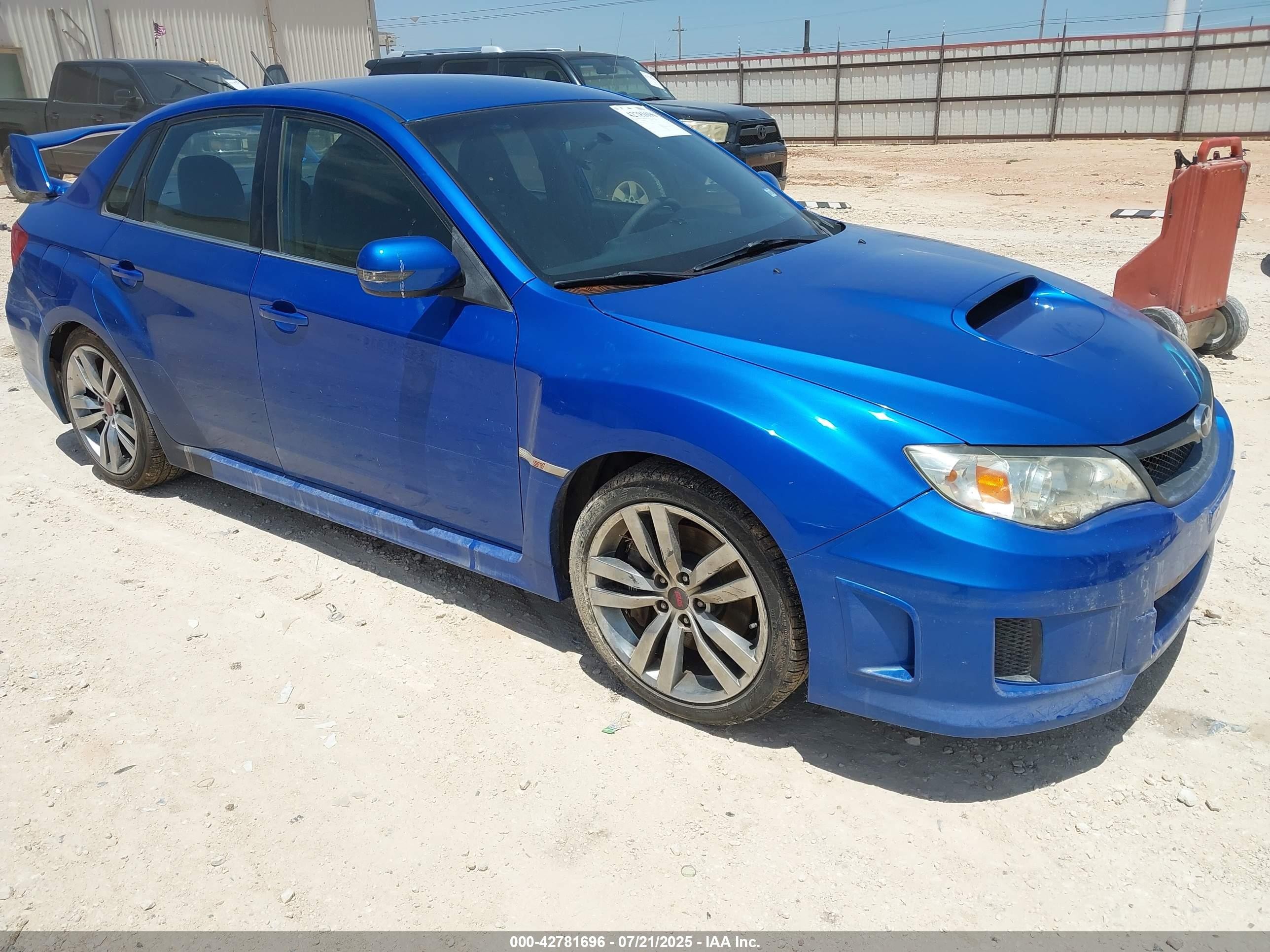 2014 Subaru Impreza Wrx Sti Blue vin: JF1GV8J65EL007040