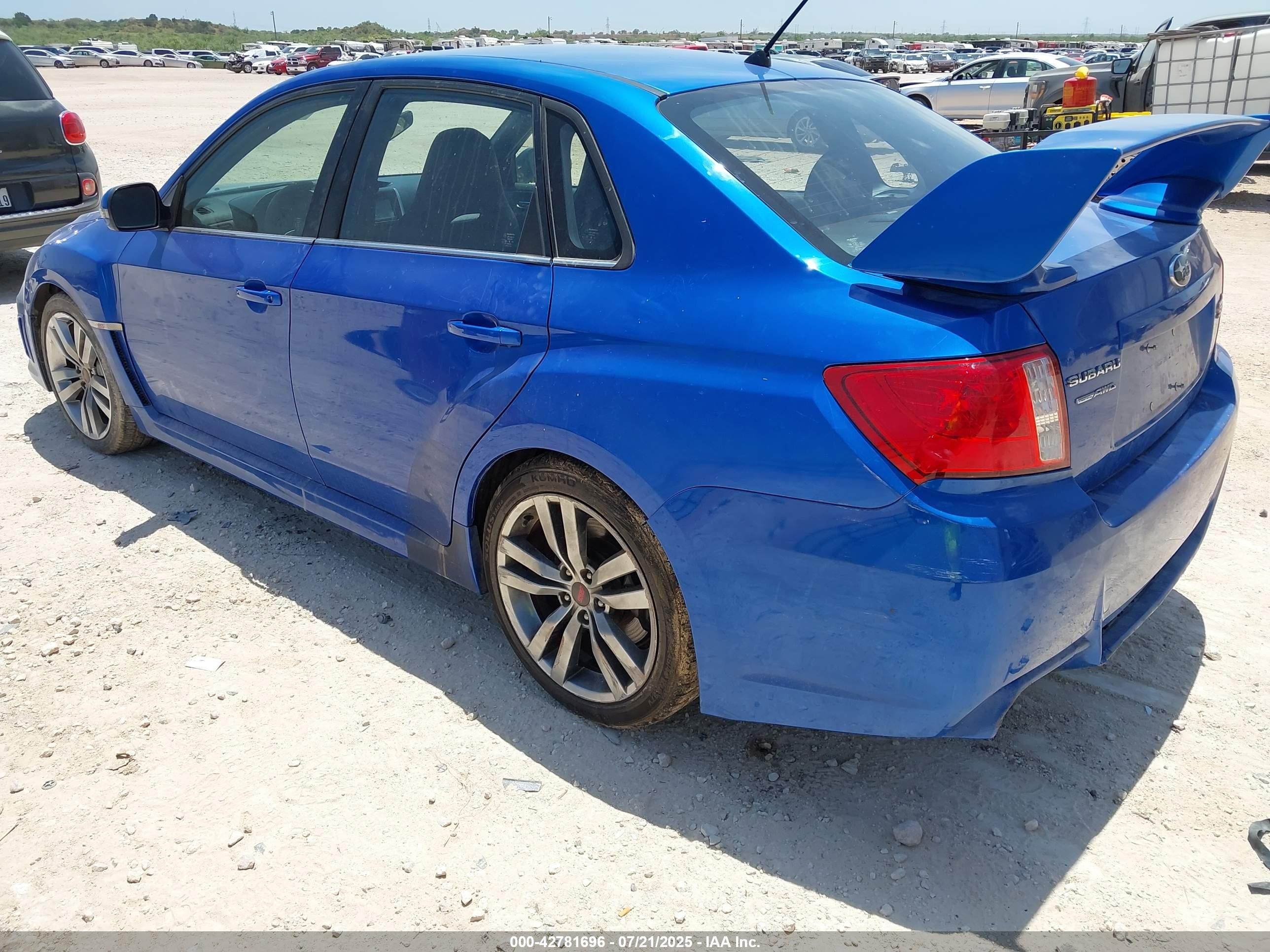 2014 Subaru Impreza Wrx Sti Синий vin: JF1GV8J65EL007040