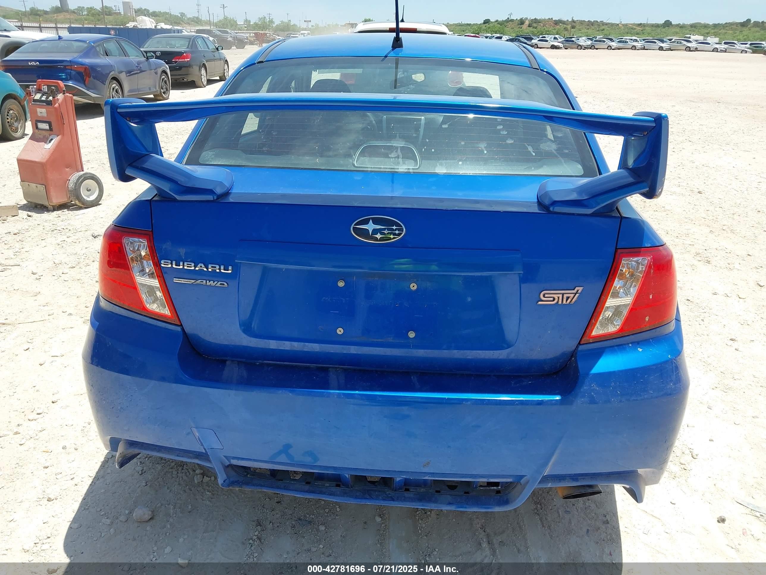 2014 Subaru Impreza Wrx Sti Синий vin: JF1GV8J65EL007040