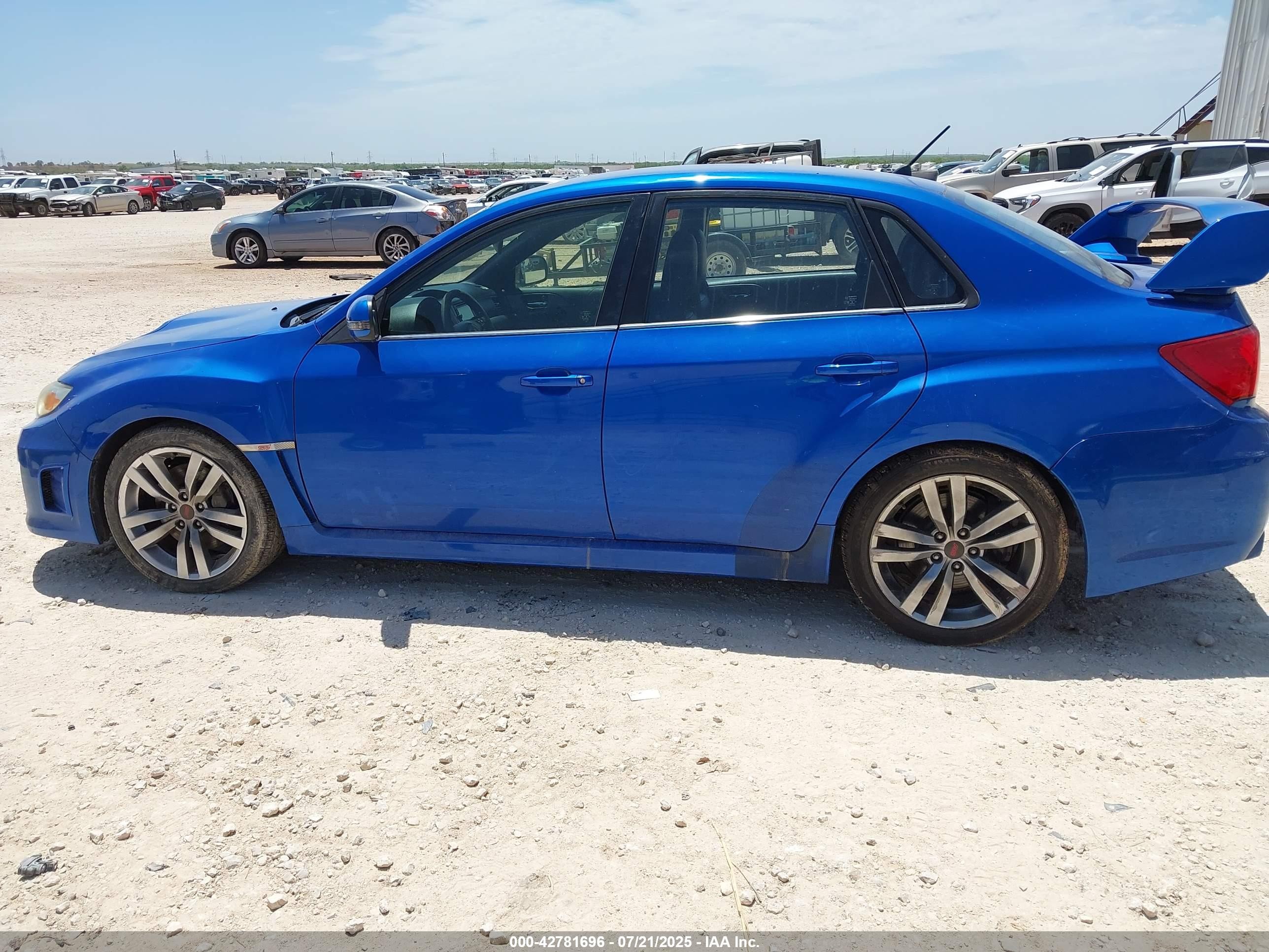 2014 Subaru Impreza Wrx Sti Синий vin: JF1GV8J65EL007040
