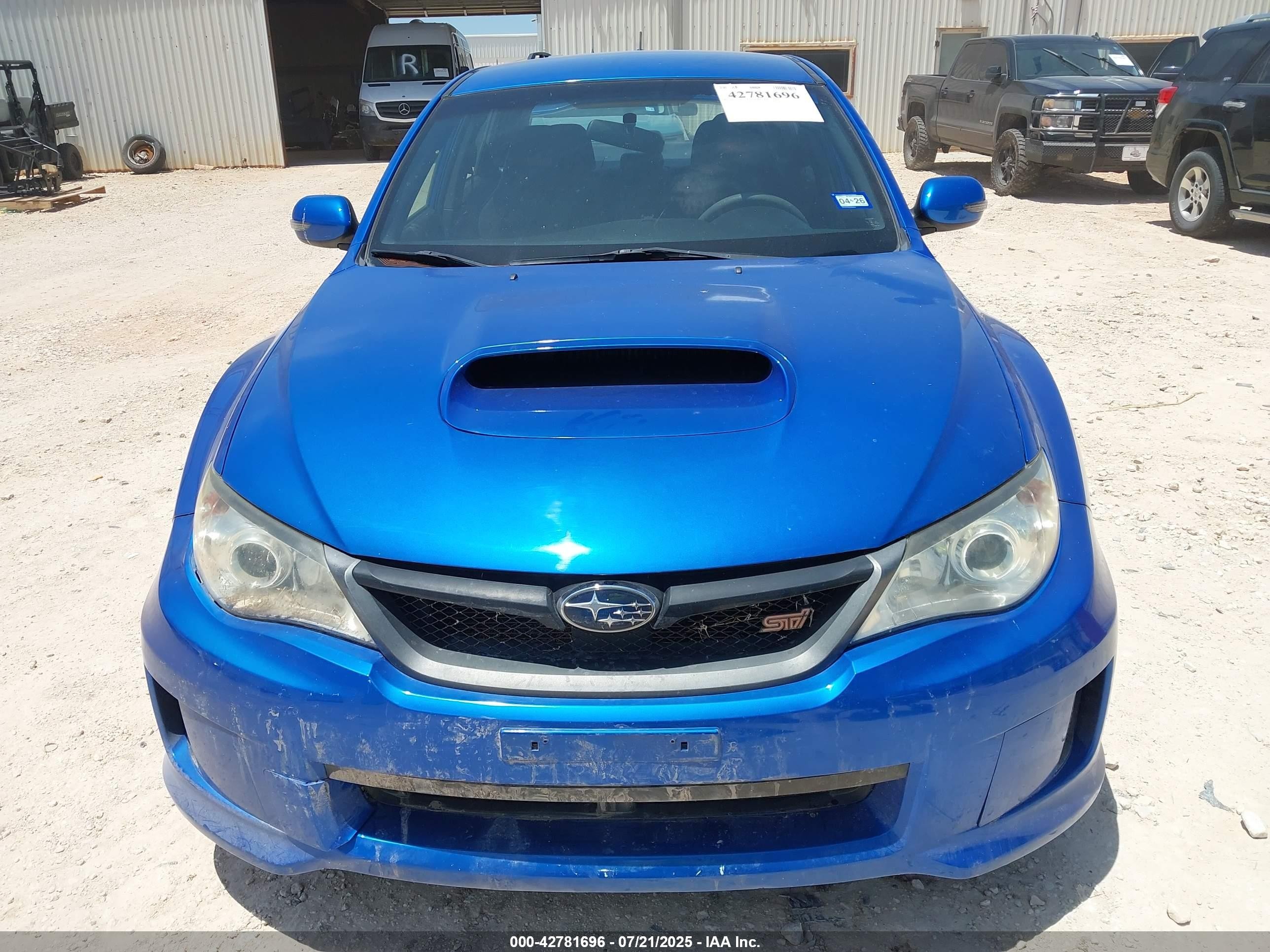 2014 Subaru Impreza Wrx Sti Синий vin: JF1GV8J65EL007040