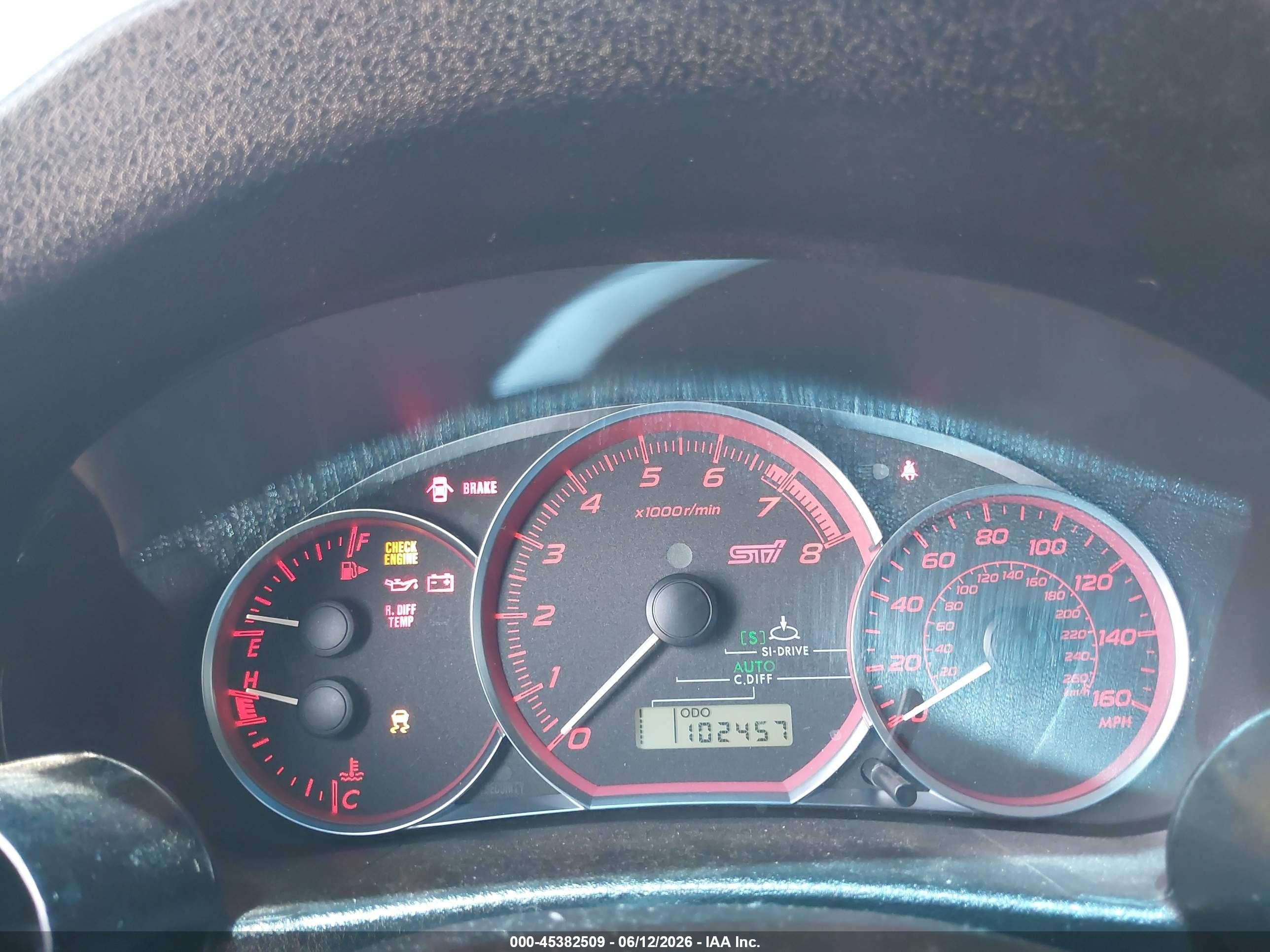 2014 Subaru Impreza Wrx Sti Silver vin: JF1GV8J65EL007913