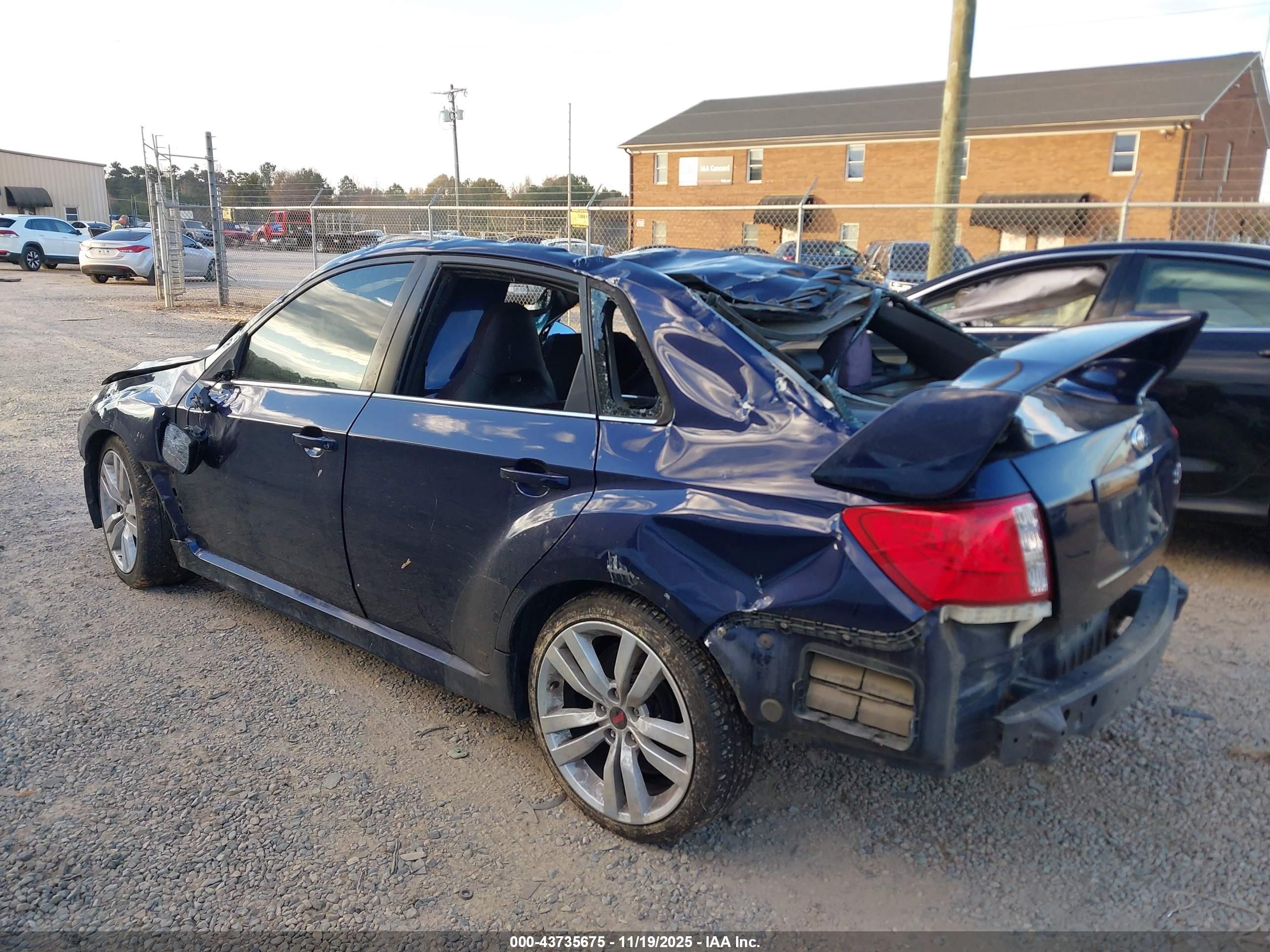 2012 Subaru Impreza Wrx Sti   Dark Blue vin: JF1GV8J66CL018626