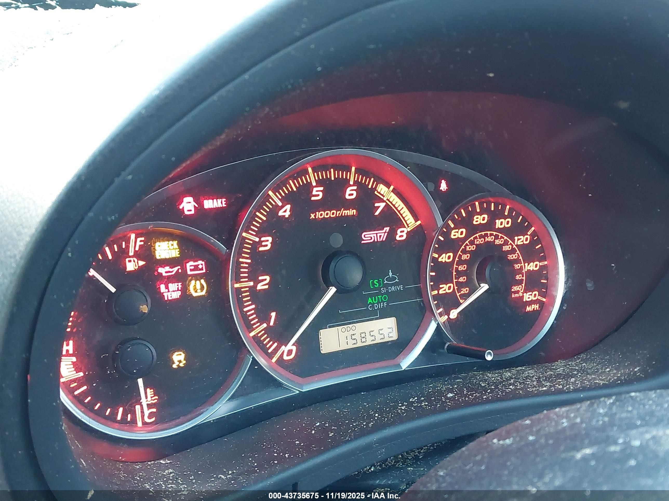 2012 Subaru Impreza Wrx Sti   Dark Blue vin: JF1GV8J66CL018626