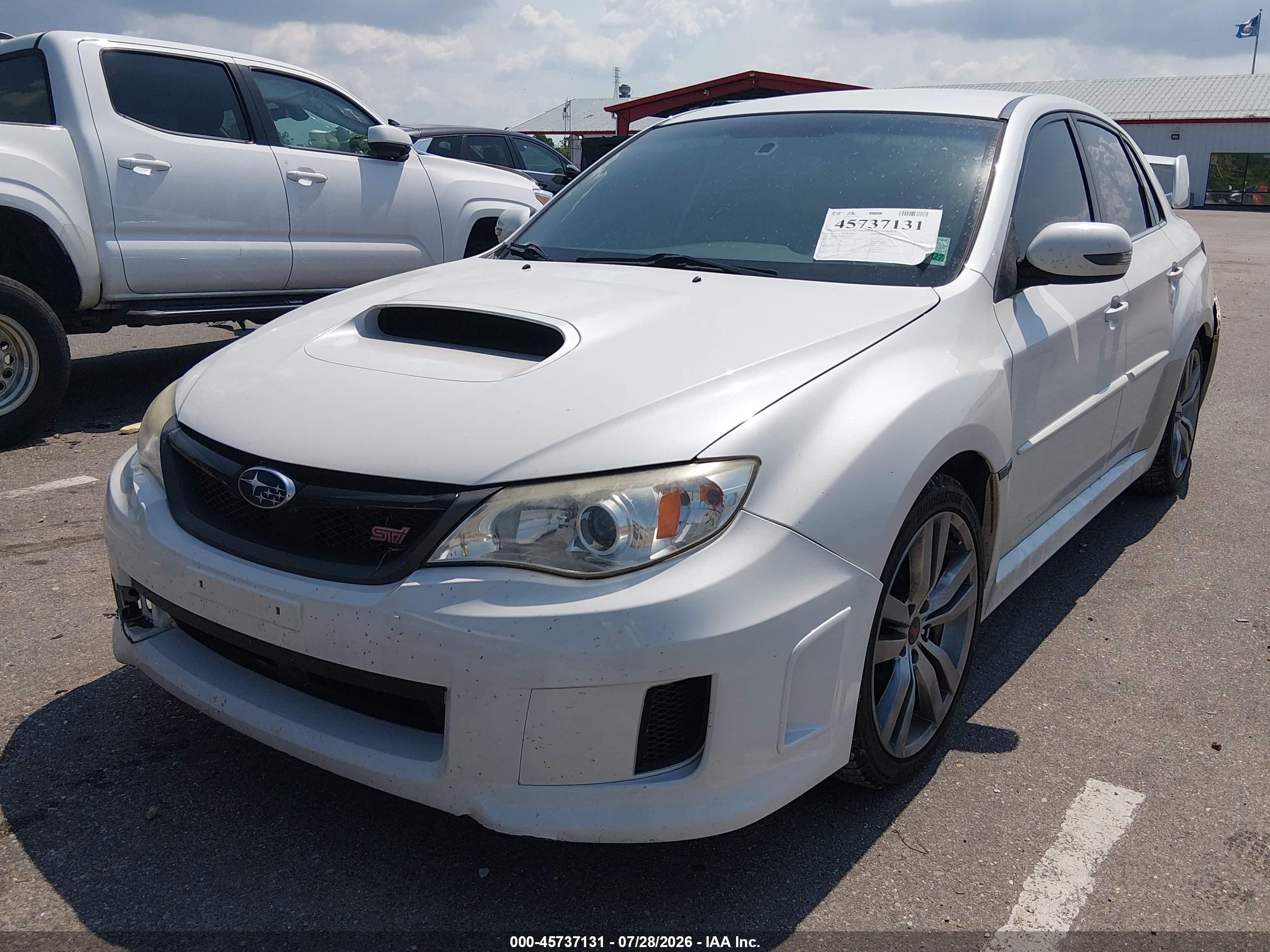 2014 Subaru Impreza Wrx Sti White vin: JF1GV8J66EL003952