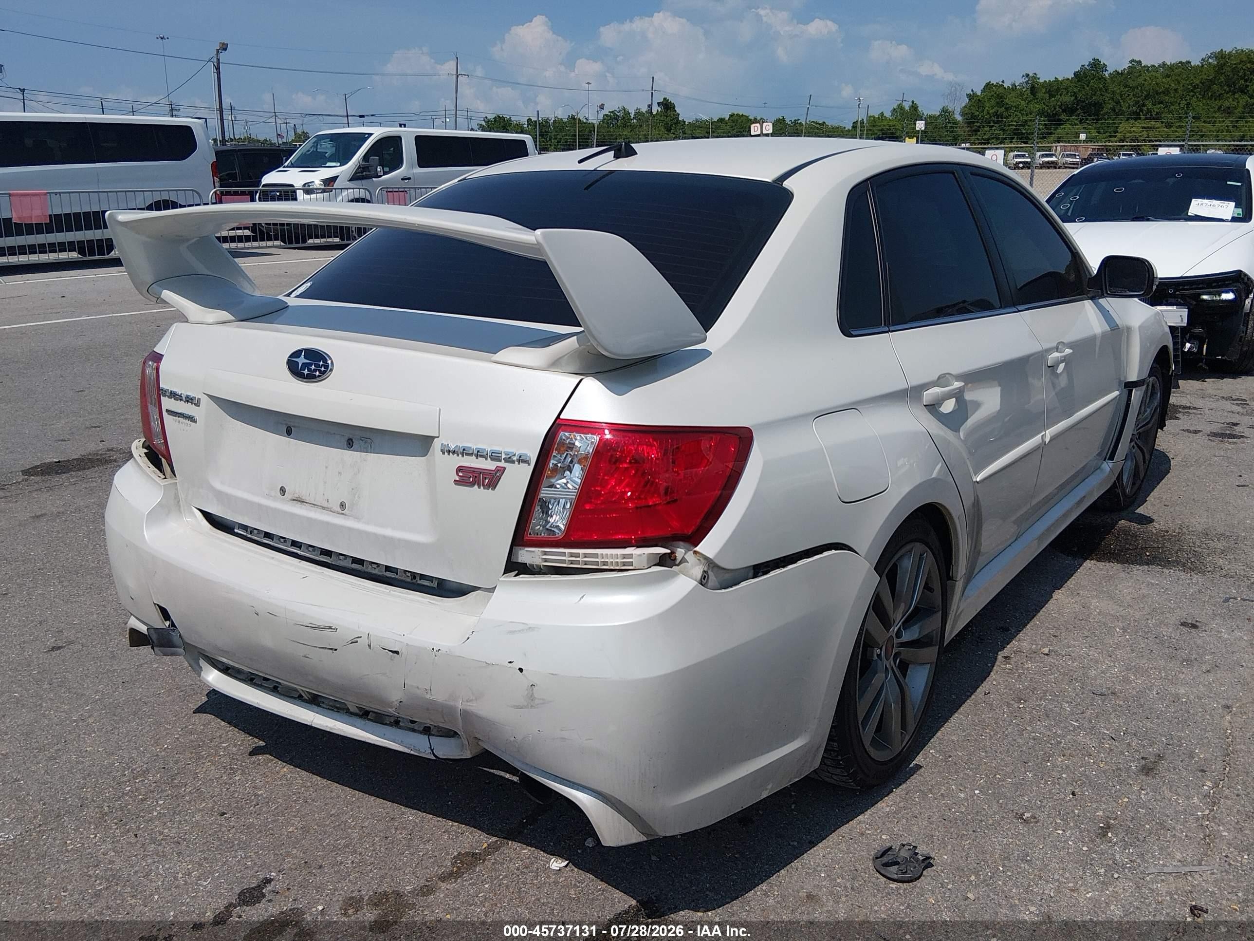 2014 Subaru Impreza Wrx Sti White vin: JF1GV8J66EL003952