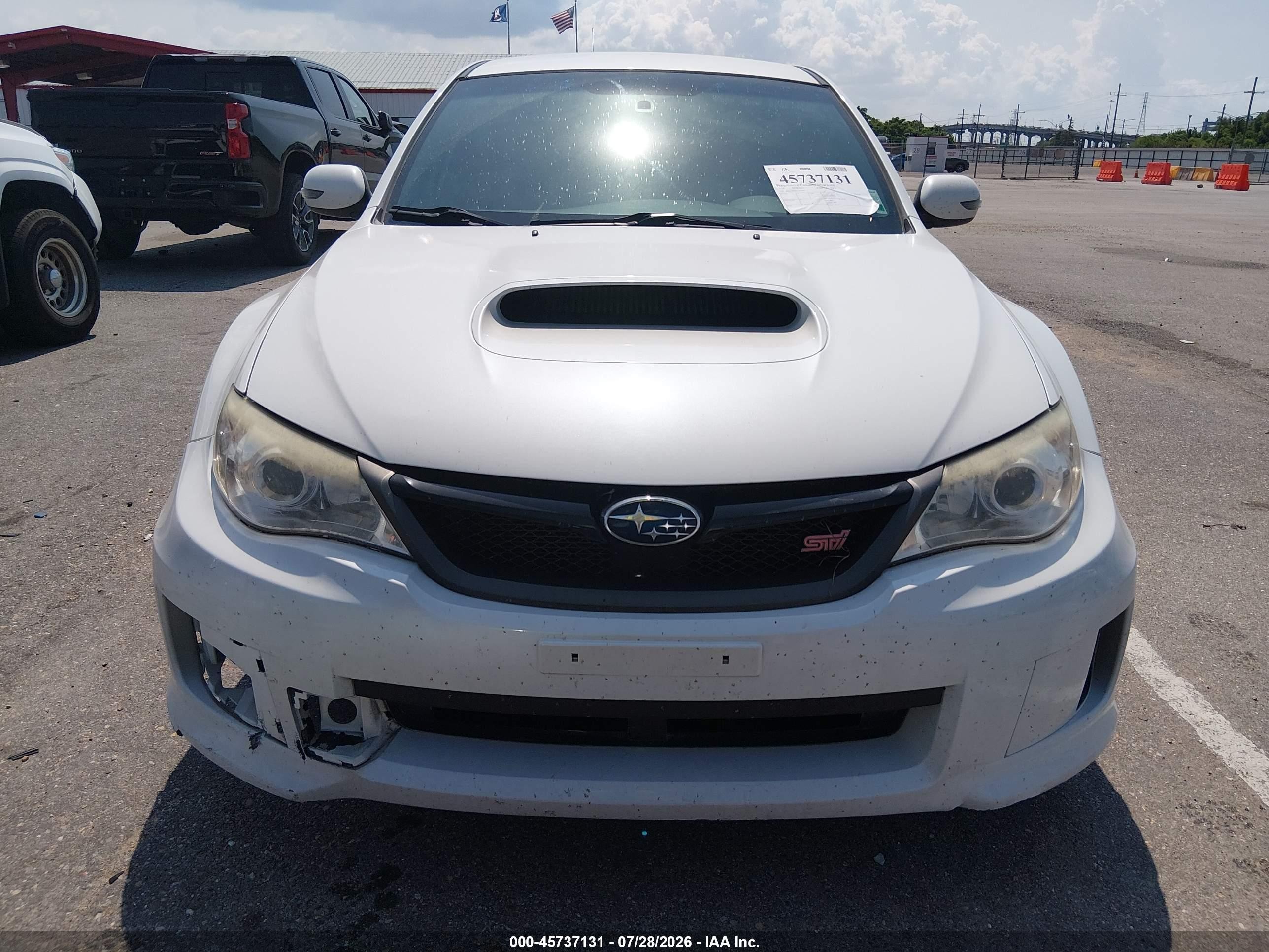 2014 Subaru Impreza Wrx Sti White vin: JF1GV8J66EL003952