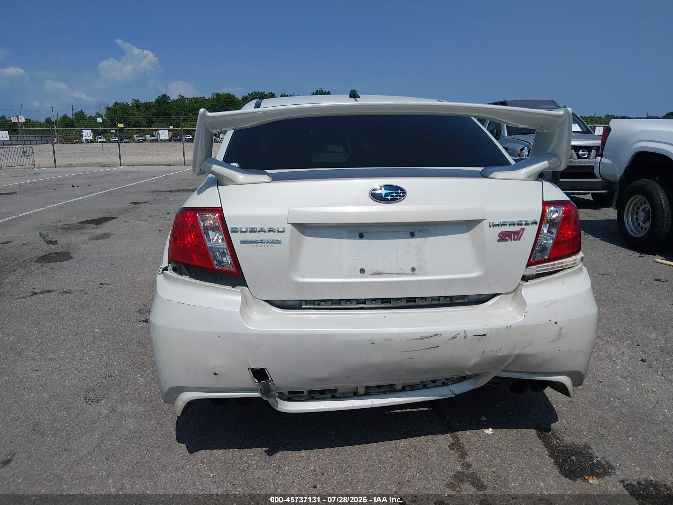 2014 Subaru Impreza Wrx Sti White vin: JF1GV8J66EL003952