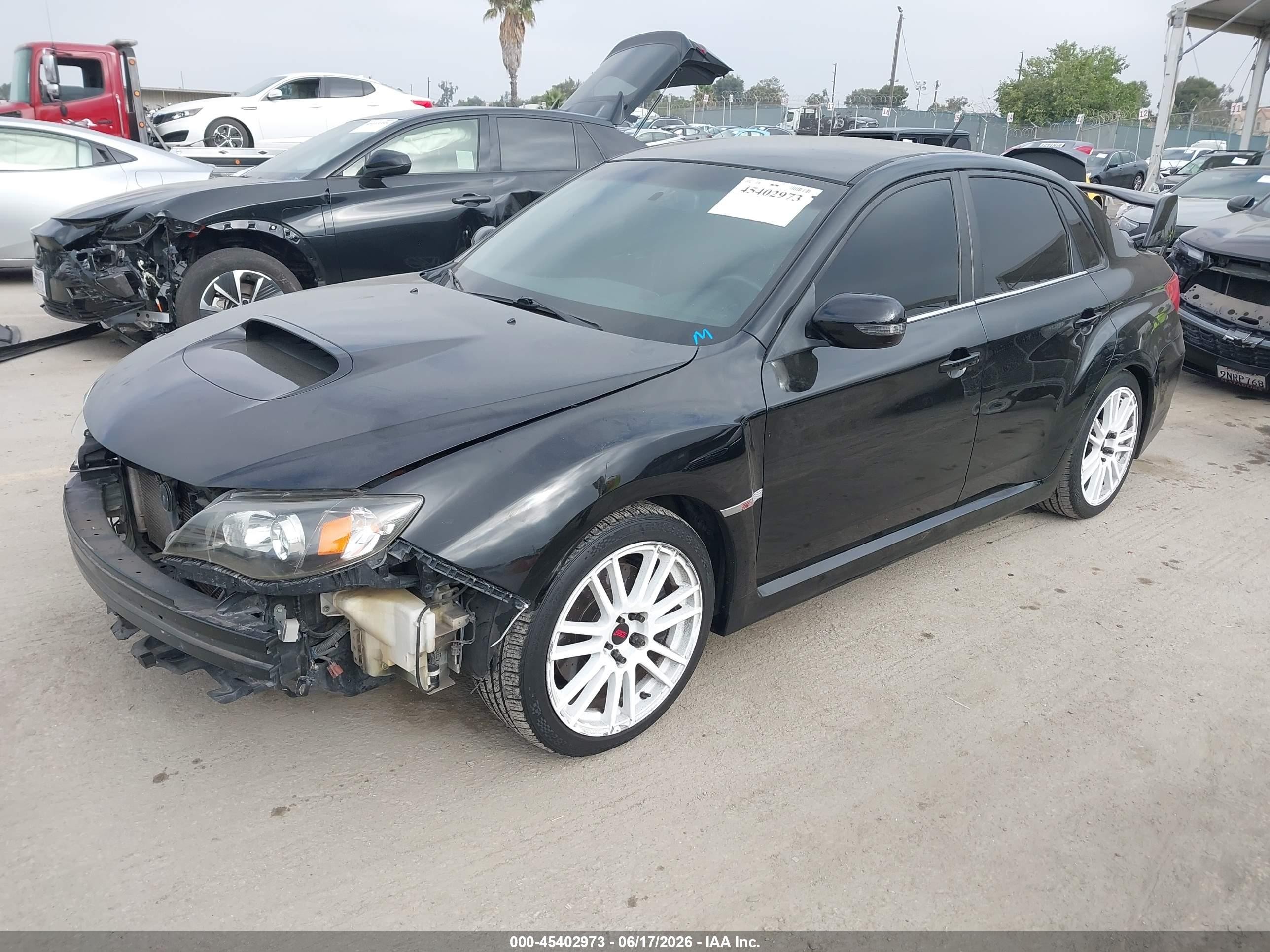 2011 Subaru Impreza Wrx Sti   Black vin: JF1GV8J67BL520978