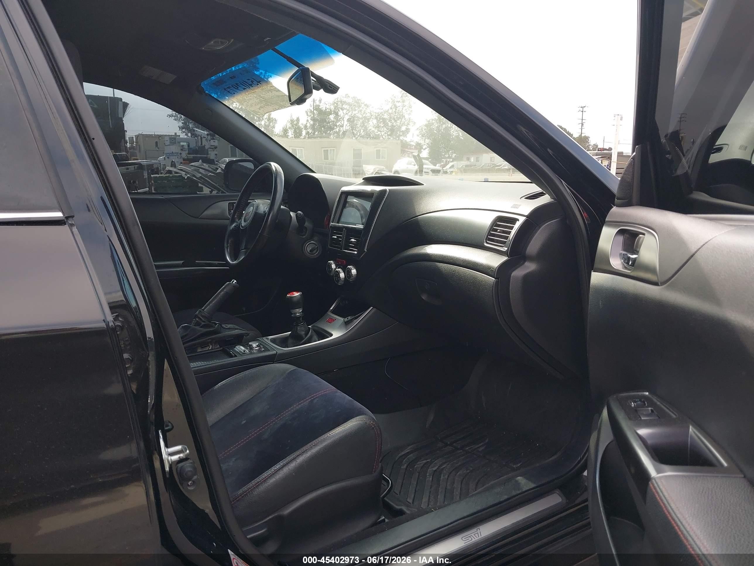 2011 Subaru Impreza Wrx Sti   Black vin: JF1GV8J67BL520978