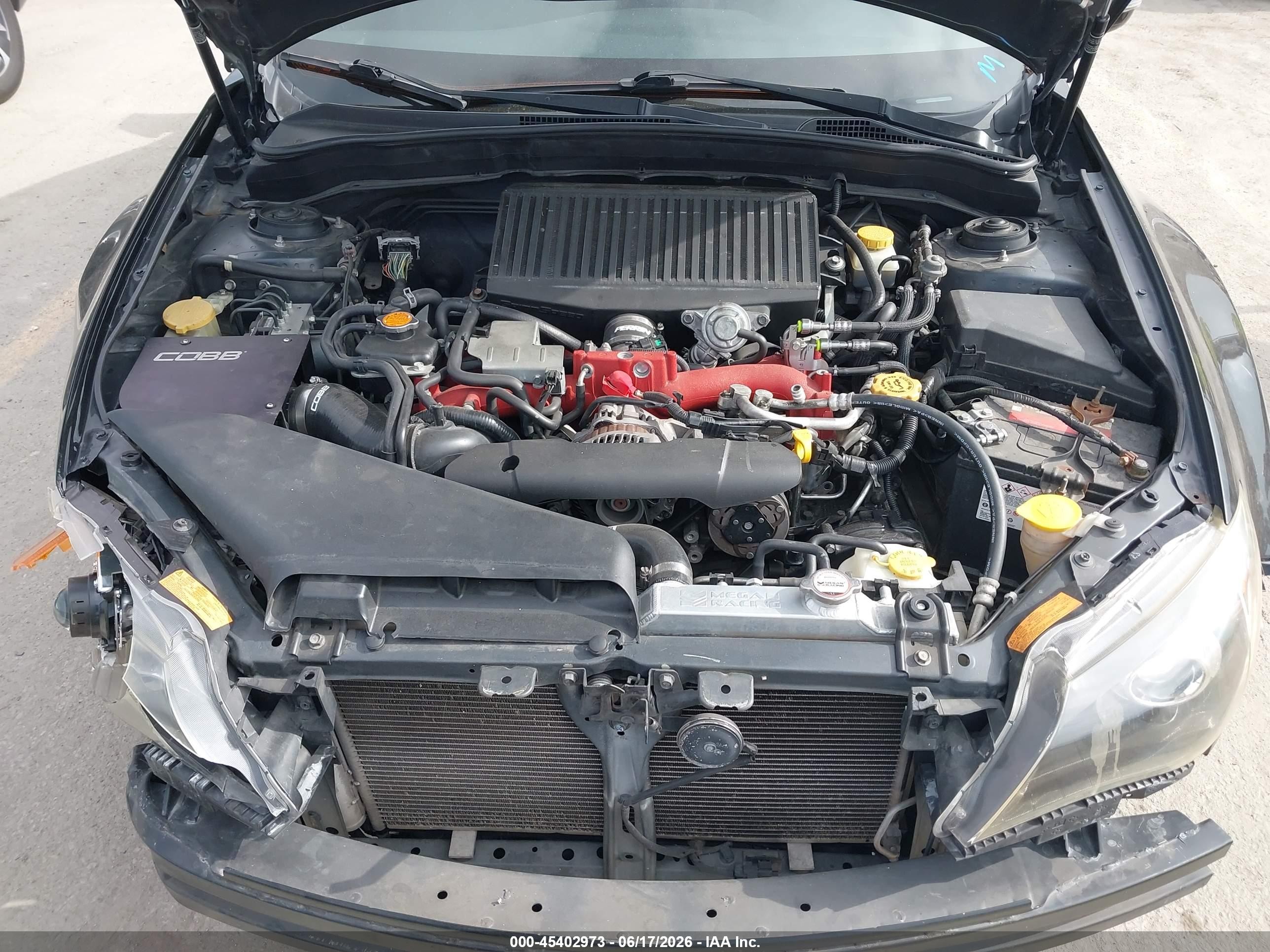 2011 Subaru Impreza Wrx Sti   Black vin: JF1GV8J67BL520978