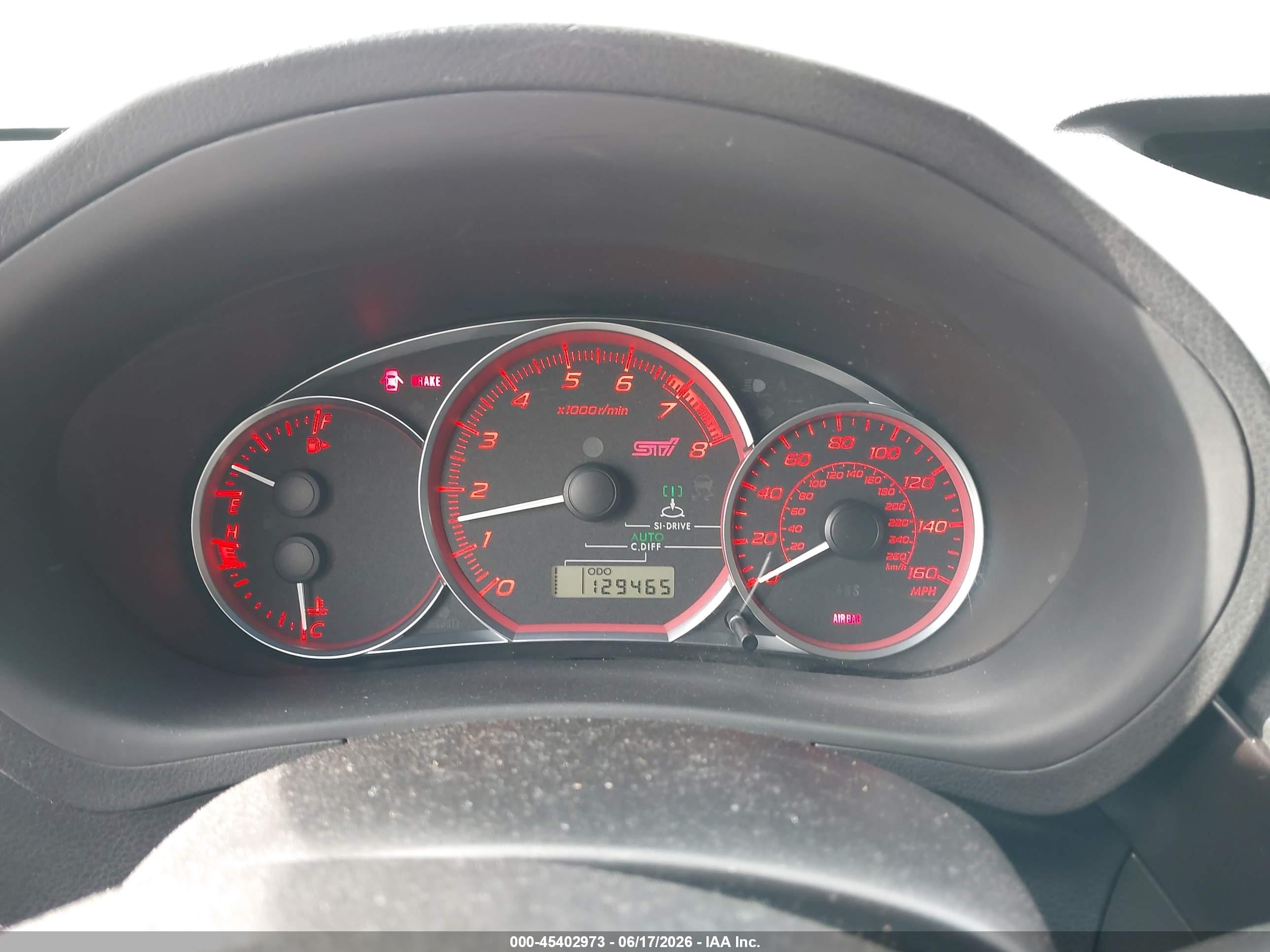 2011 Subaru Impreza Wrx Sti   Black vin: JF1GV8J67BL520978