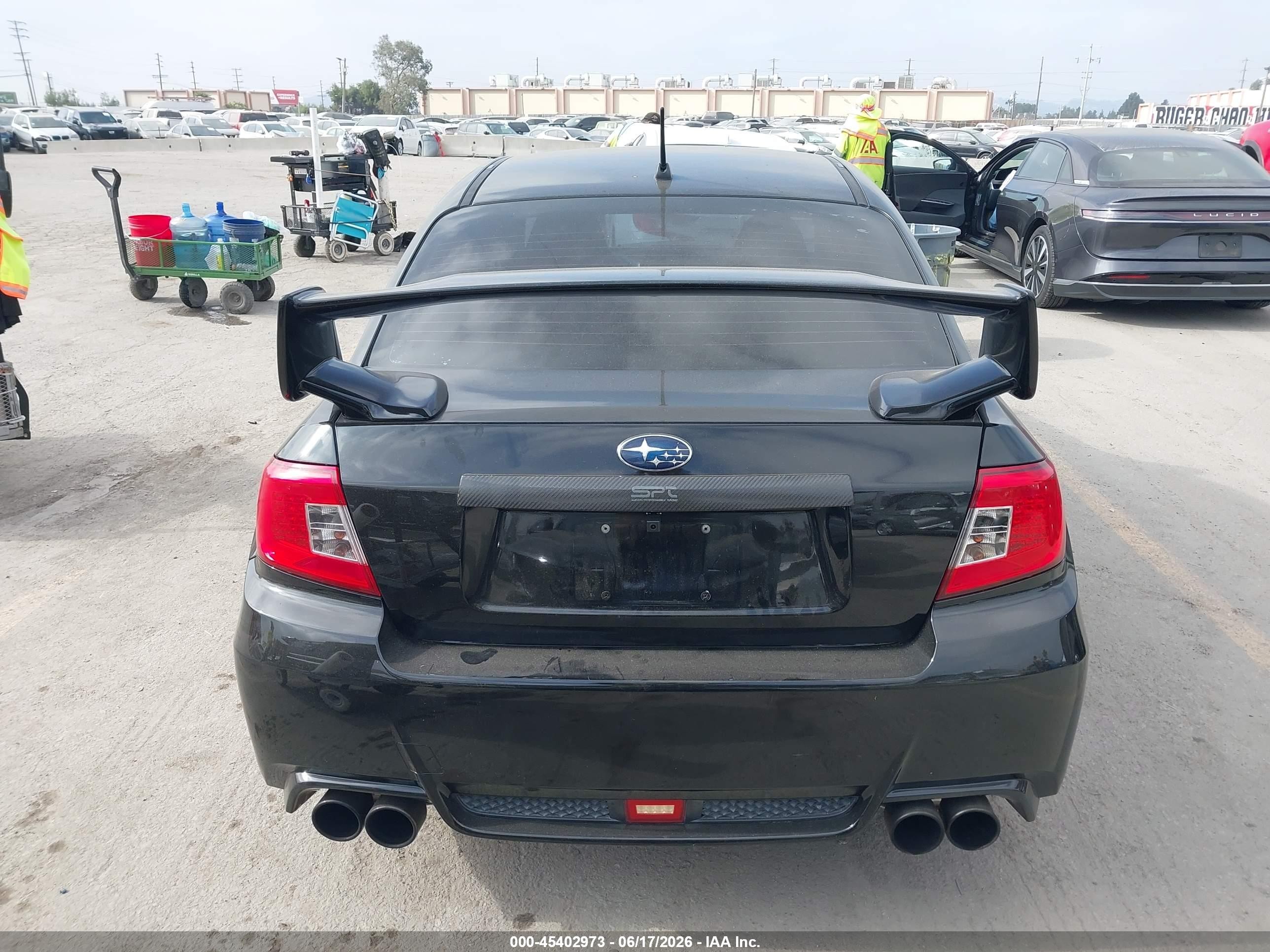 2011 Subaru Impreza Wrx Sti   Black vin: JF1GV8J67BL520978