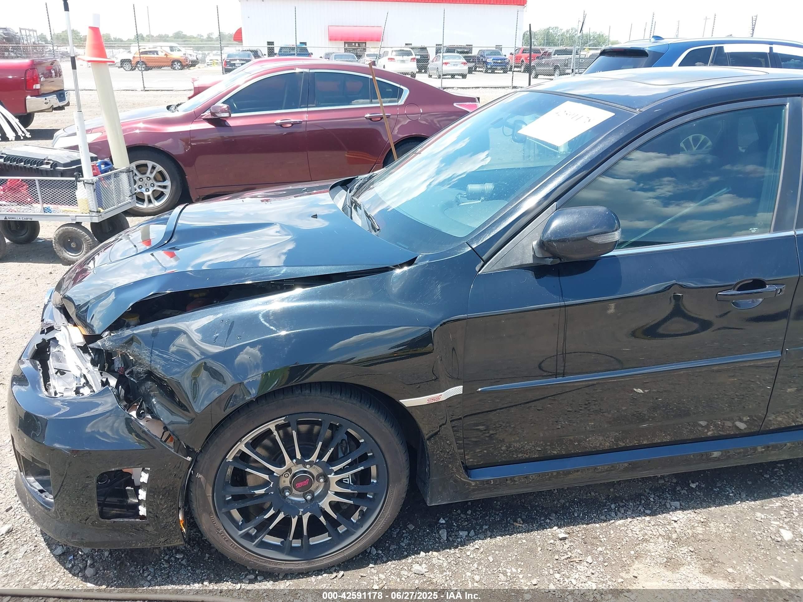 2012 Subaru Impreza Wrx Sti Limited Black vin: JF1GV8J67CL003908