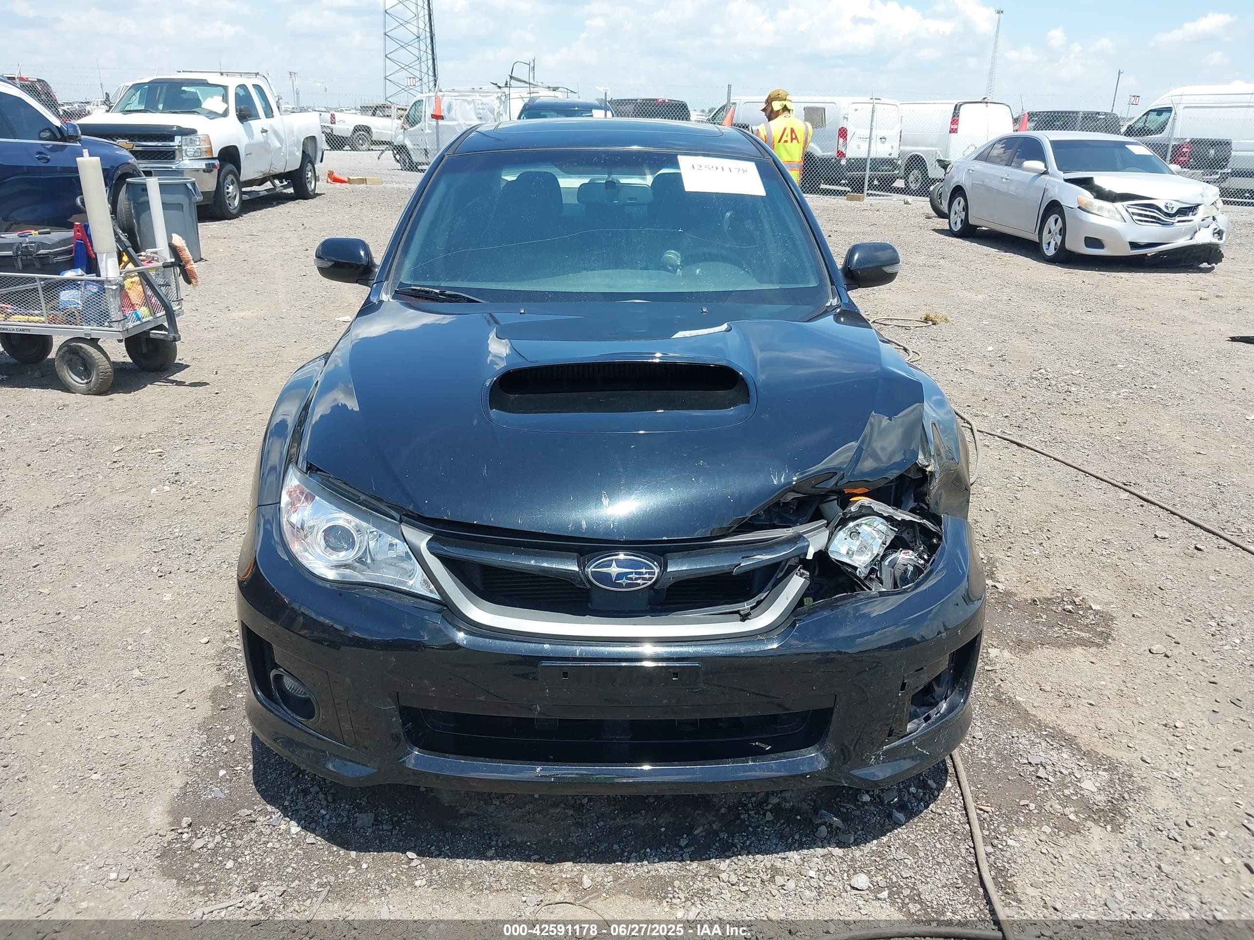 2012 Subaru Impreza Wrx Sti Limited Black vin: JF1GV8J67CL003908