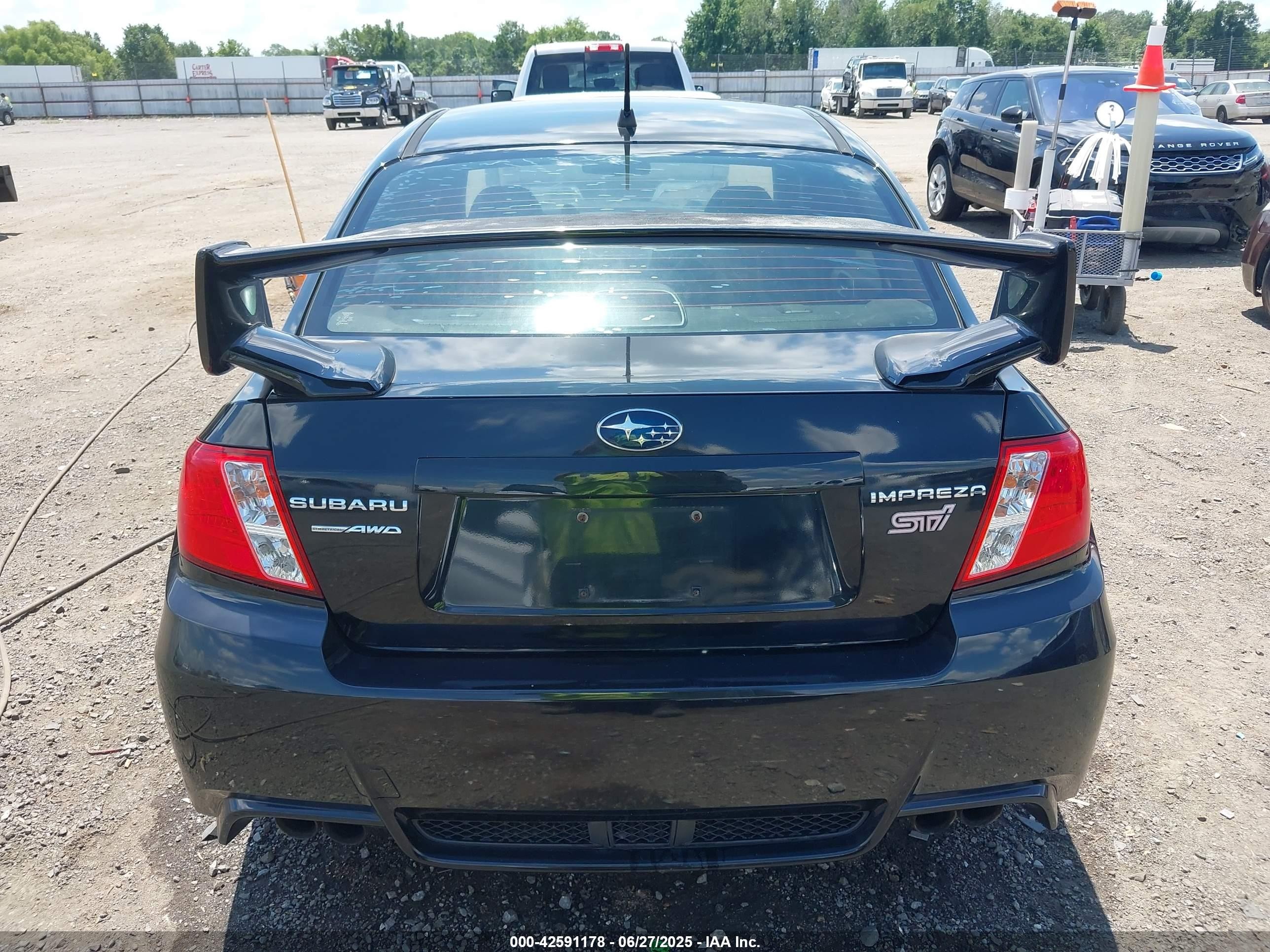 2012 Subaru Impreza Wrx Sti Limited Black vin: JF1GV8J67CL003908
