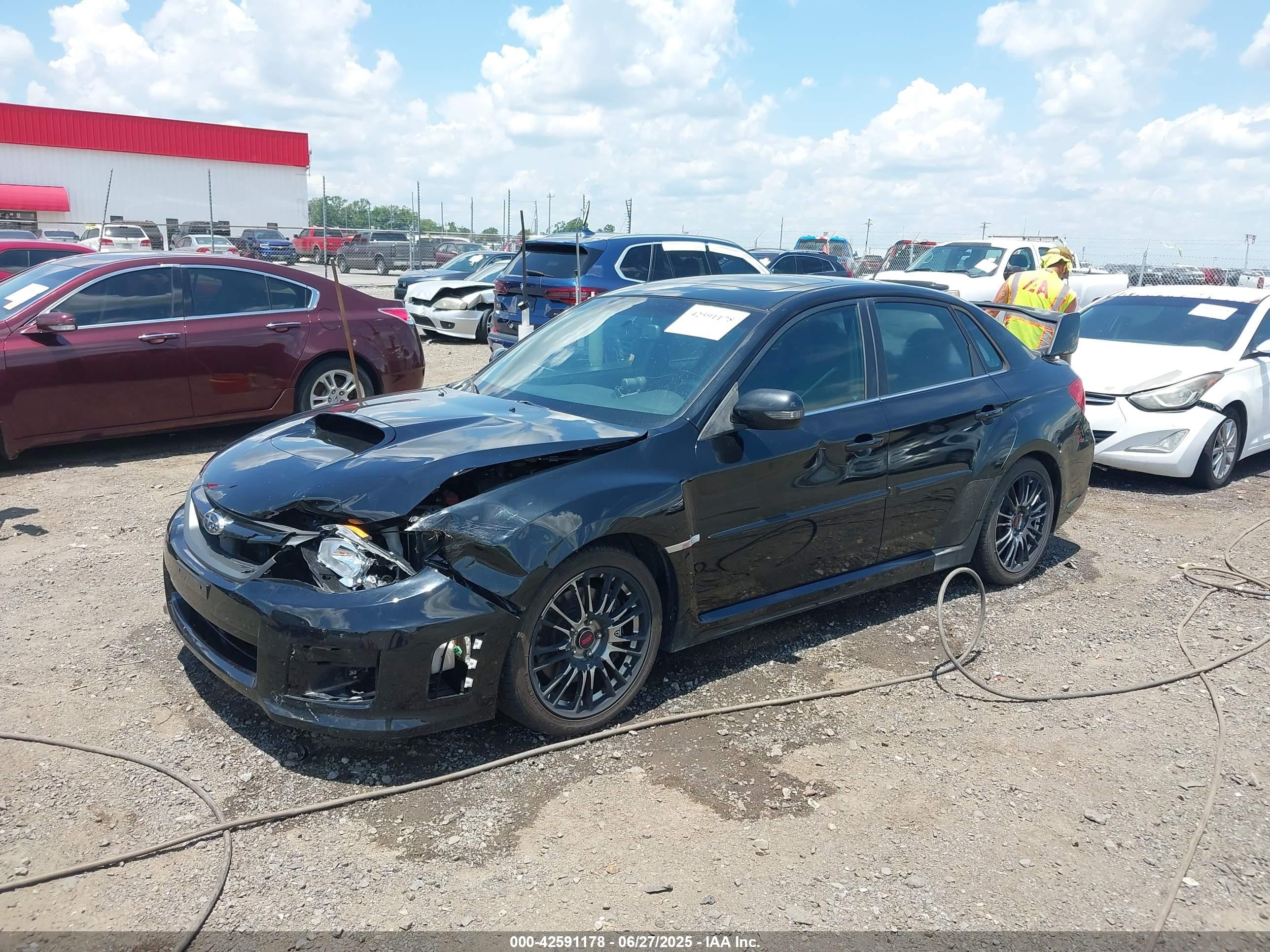 2012 Subaru Impreza Wrx Sti Limited Black vin: JF1GV8J67CL003908