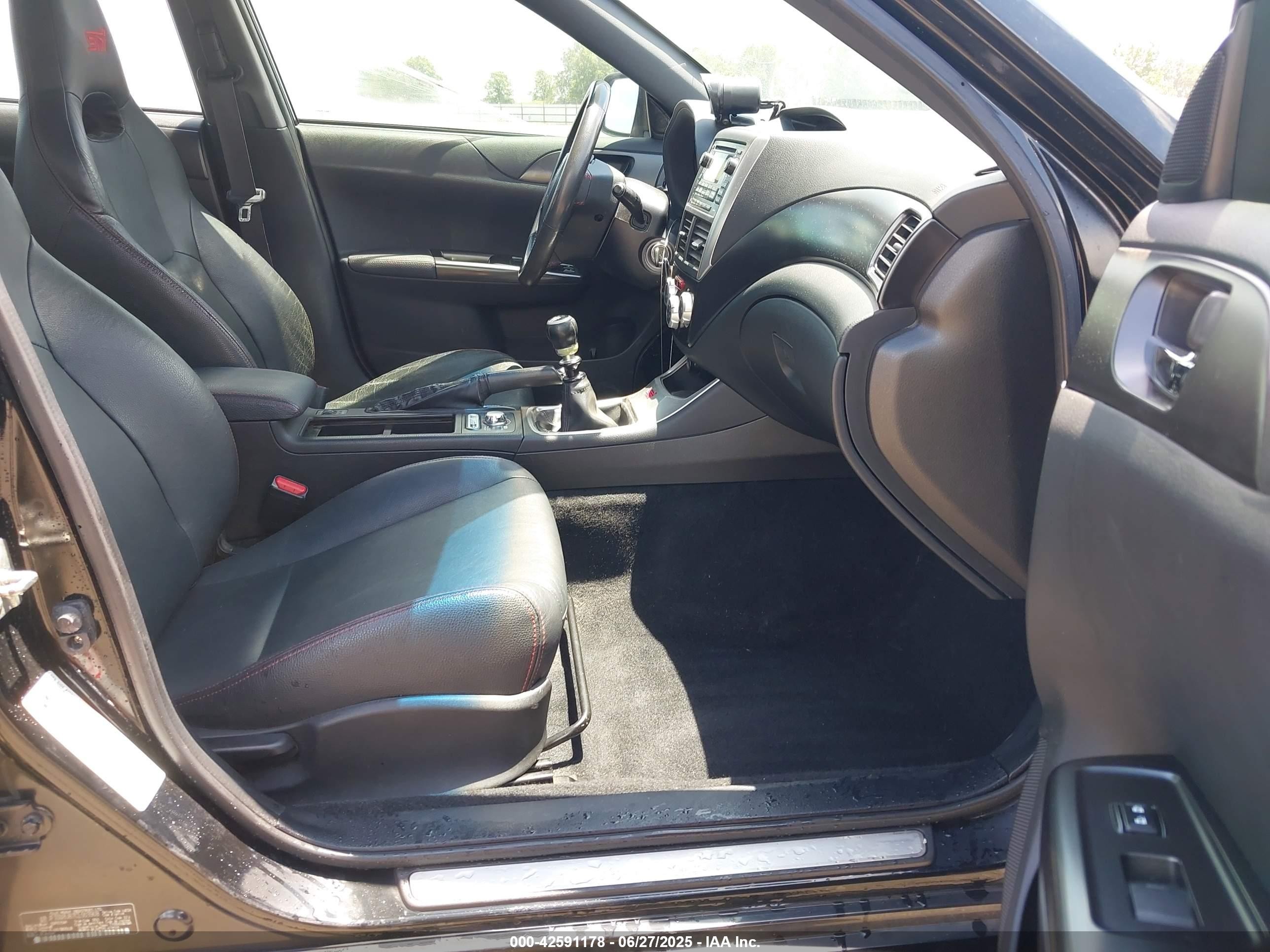 2012 Subaru Impreza Wrx Sti Limited Black vin: JF1GV8J67CL003908
