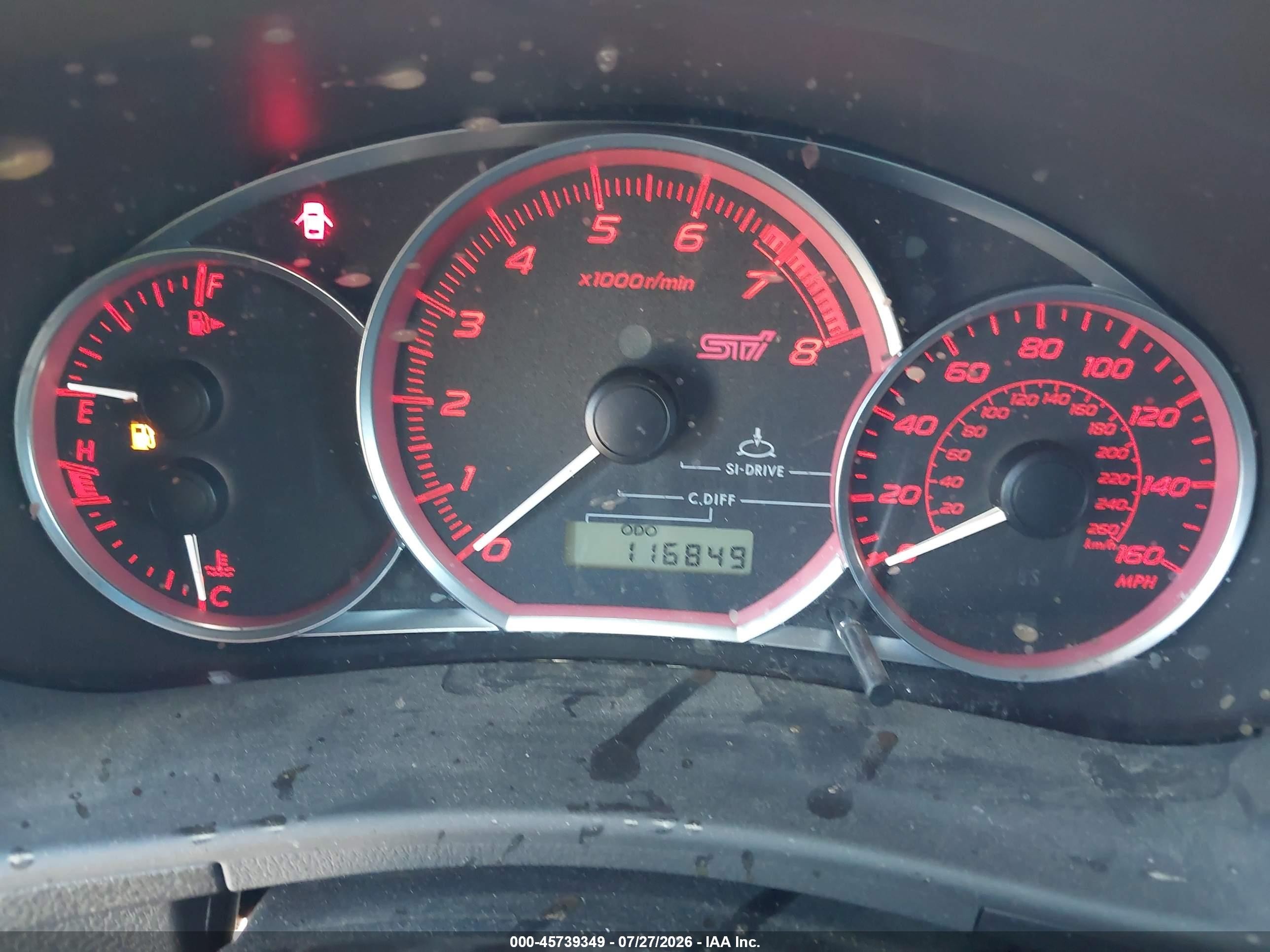 2014 Subaru Impreza Wrx Sti Gray vin: JF1GV8J67EL005614