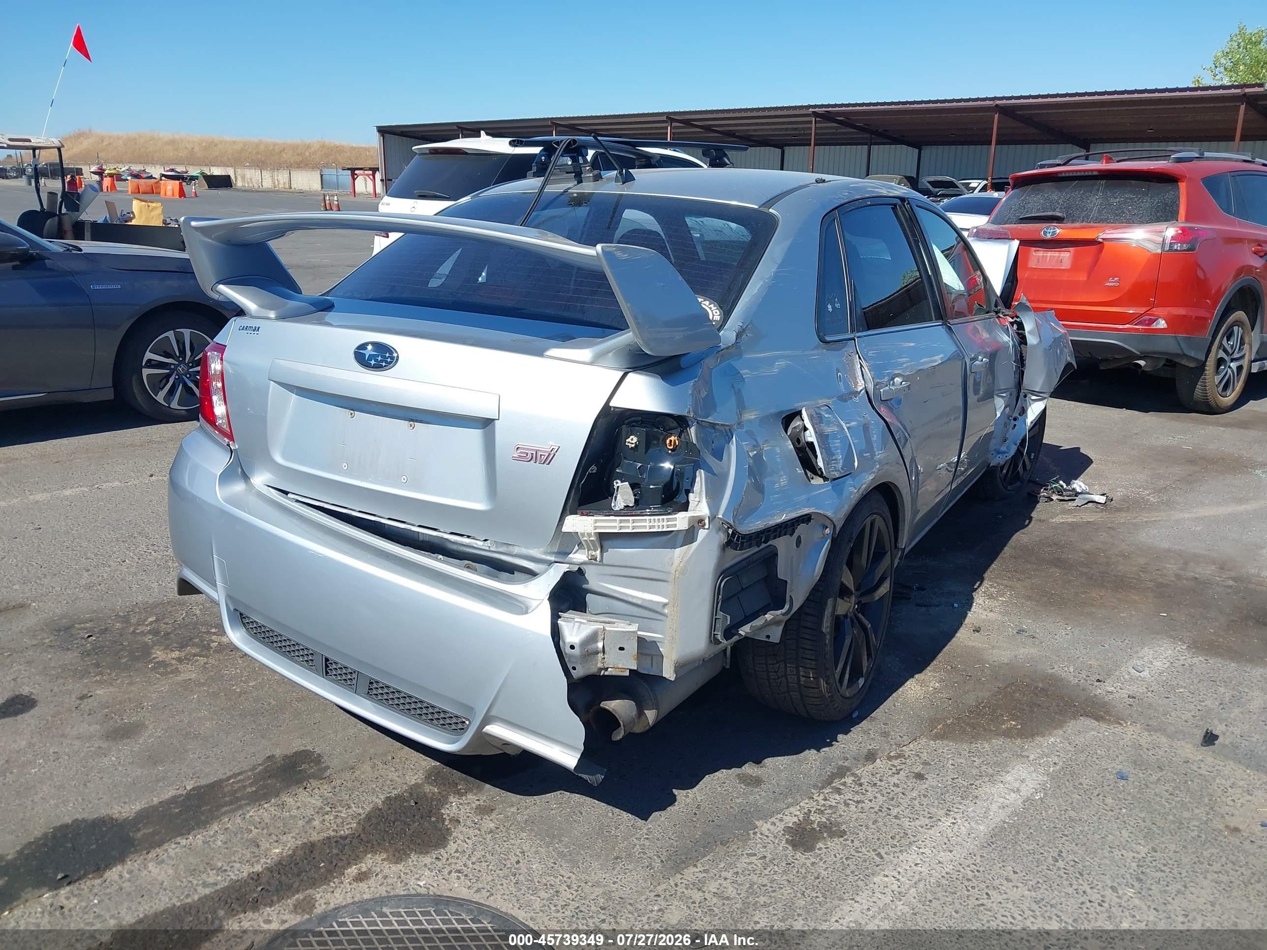 2014 Subaru Impreza Wrx Sti Gray vin: JF1GV8J67EL005614