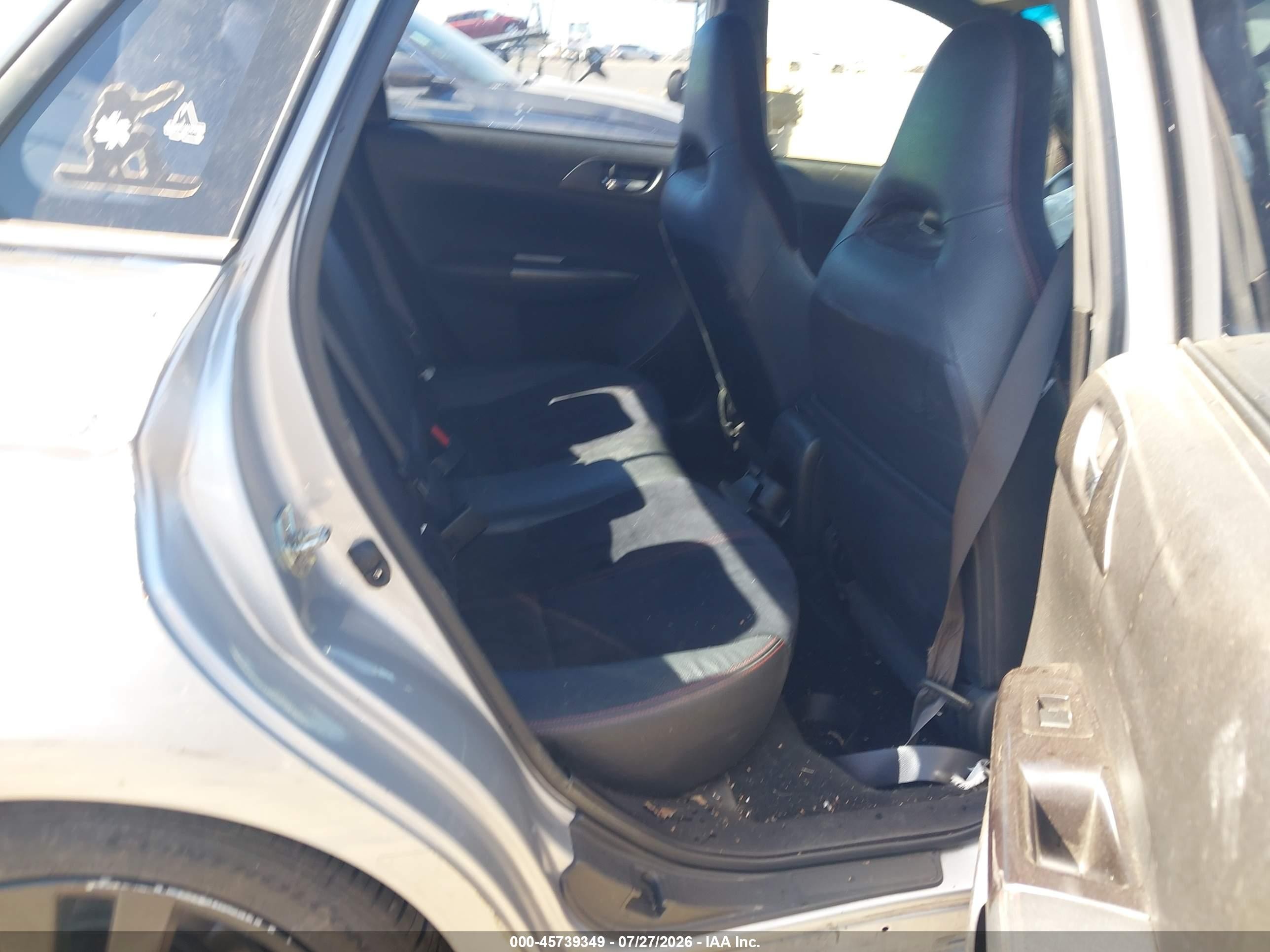 2014 Subaru Impreza Wrx Sti Gray vin: JF1GV8J67EL005614
