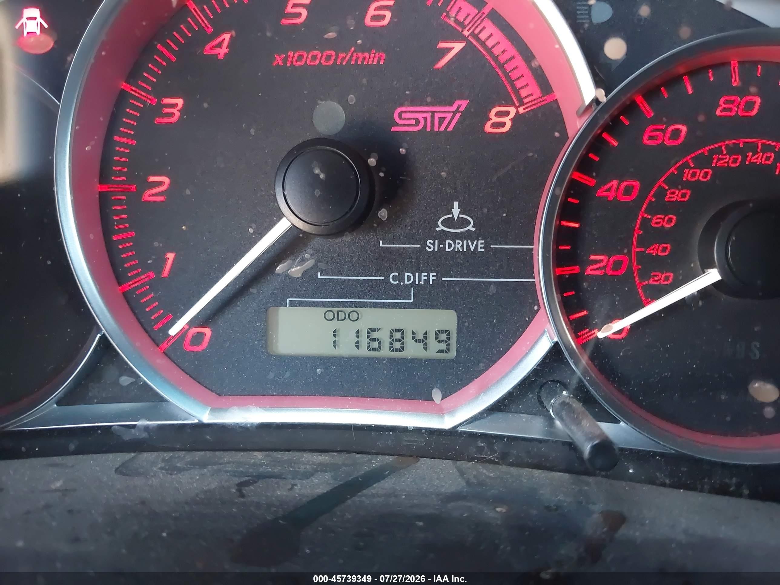 2014 Subaru Impreza Wrx Sti Gray vin: JF1GV8J67EL005614