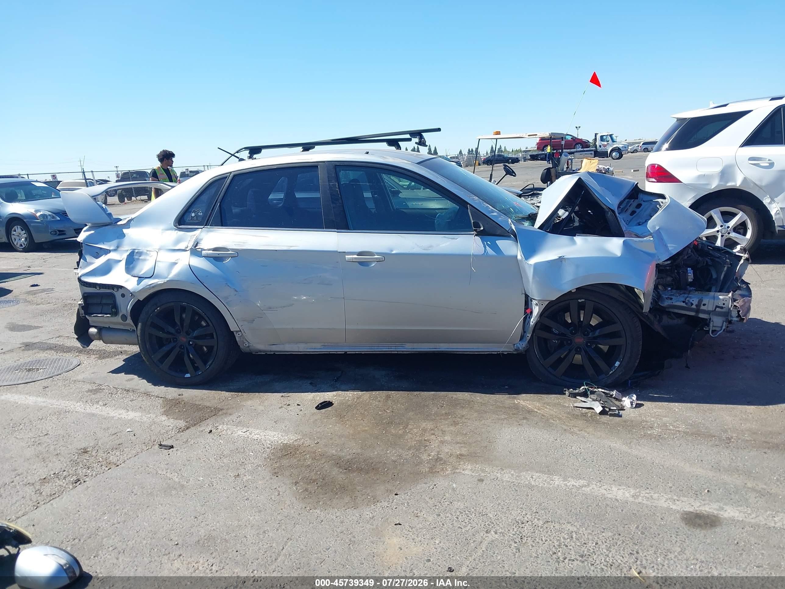 2014 Subaru Impreza Wrx Sti Gray vin: JF1GV8J67EL005614