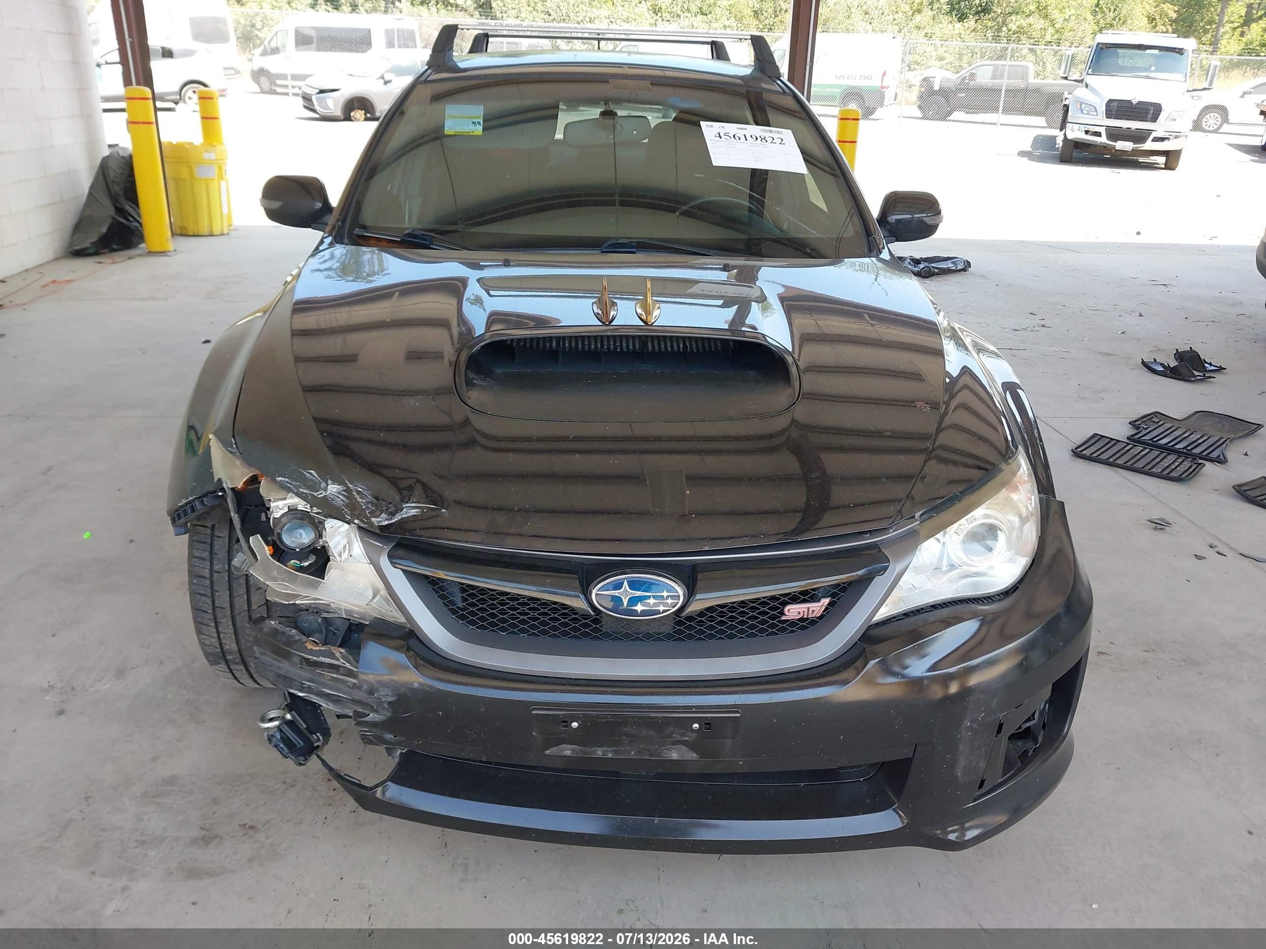 2014 Subaru Impreza Wrx Sti Черный vin: JF1GV8J67EL006391