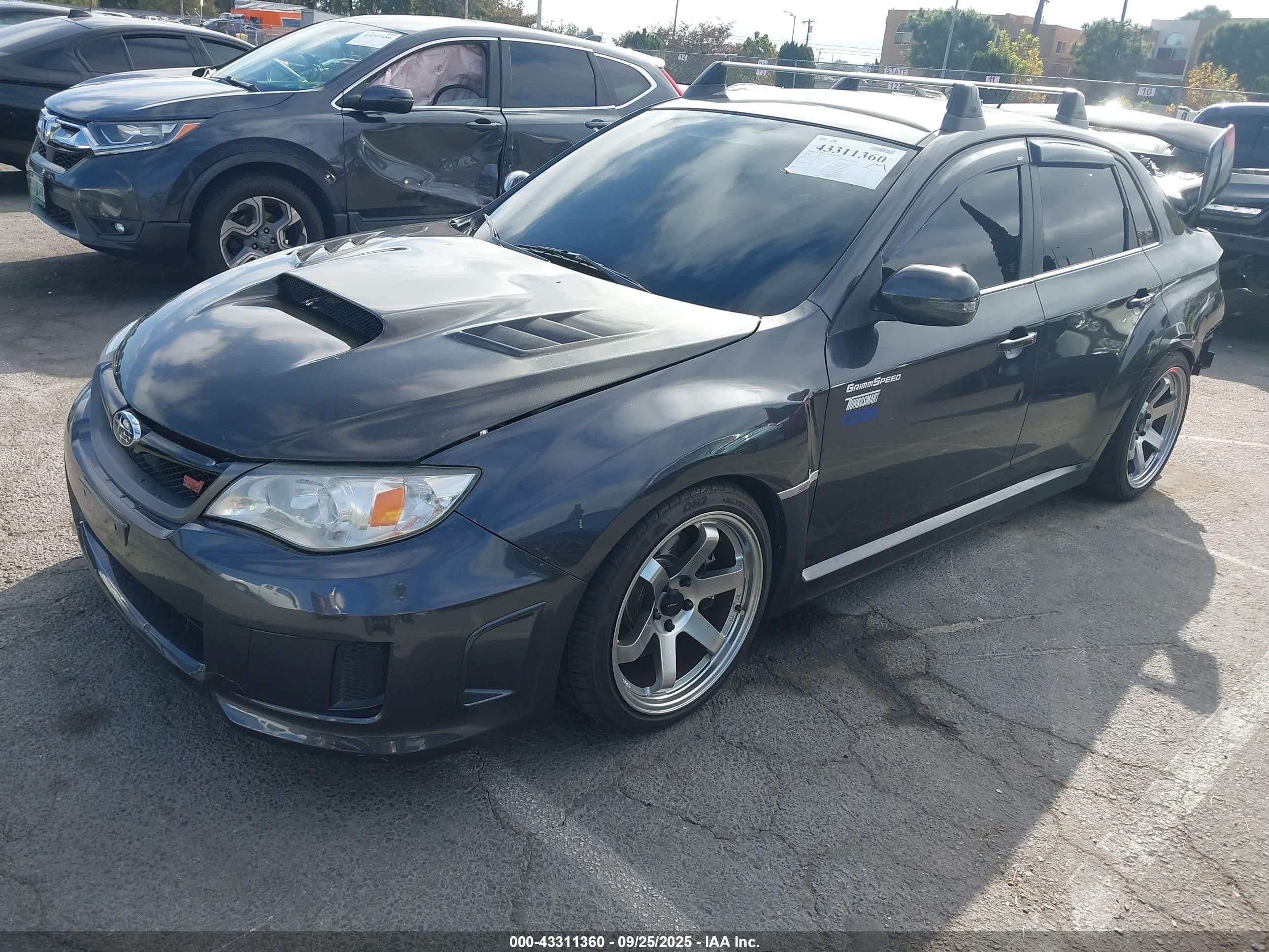 2012 Subaru Impreza Wrx Sti   Black vin: JF1GV8J68CL002623