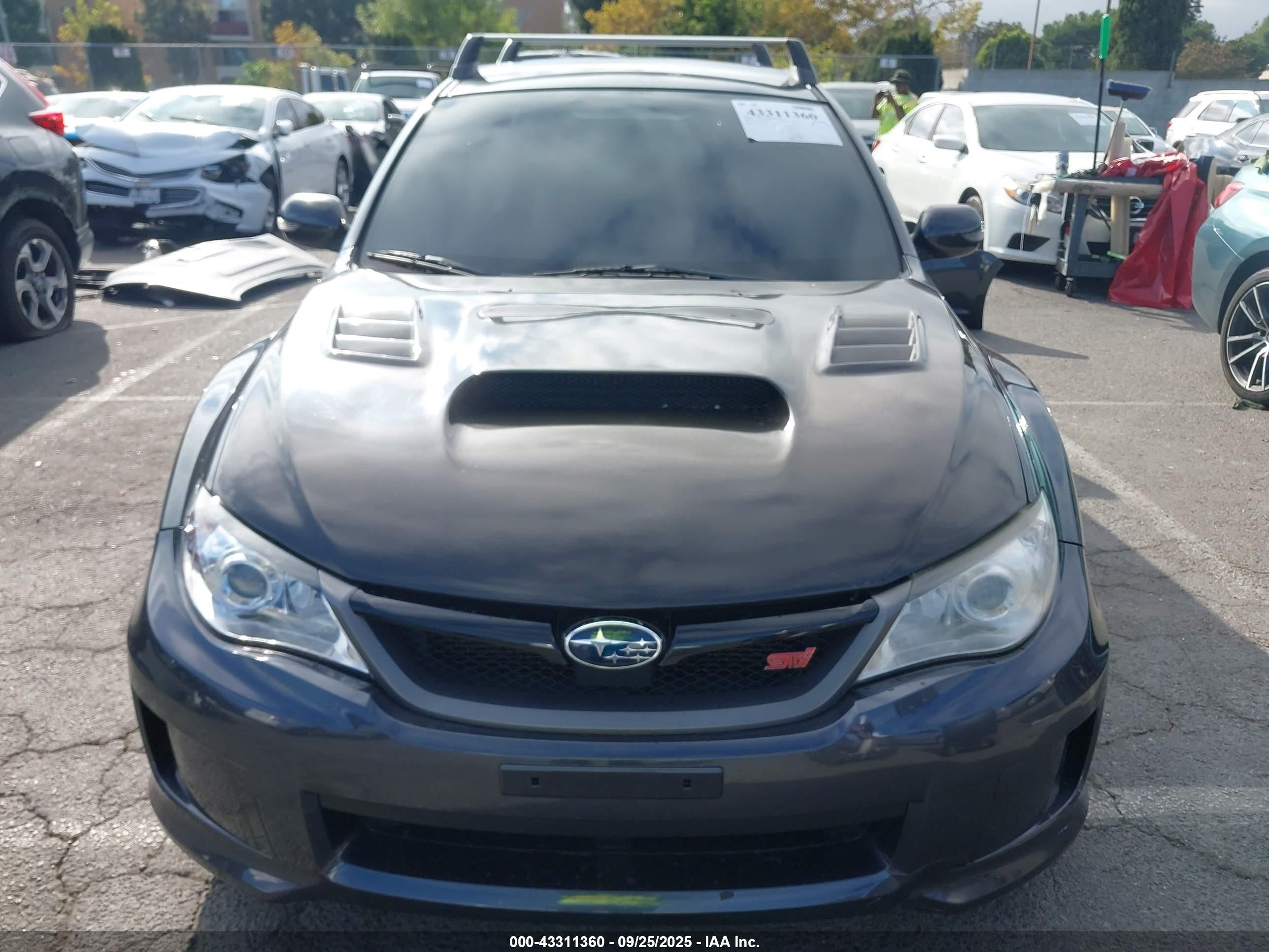 2012 Subaru Impreza Wrx Sti   Black vin: JF1GV8J68CL002623
