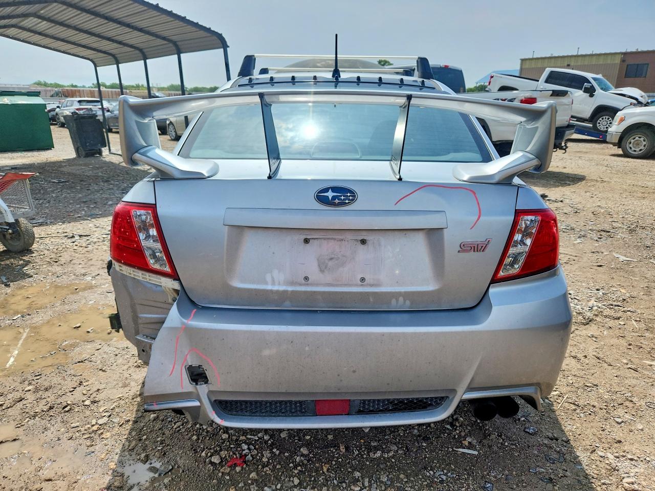 2013 Subaru Impreza Wrx Sti Silver vin: JF1GV8J68DL035168
