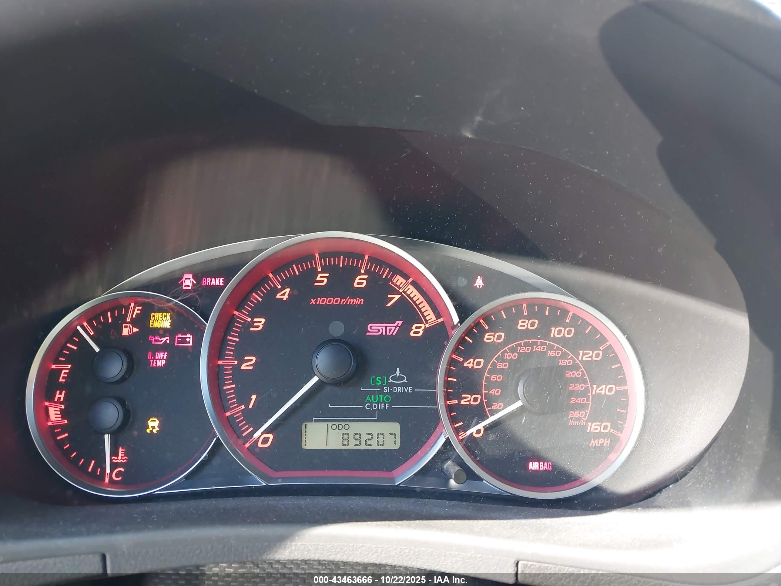 2014 Subaru Impreza Wrx Sti Limited Белый vin: JF1GV8J68EL011938