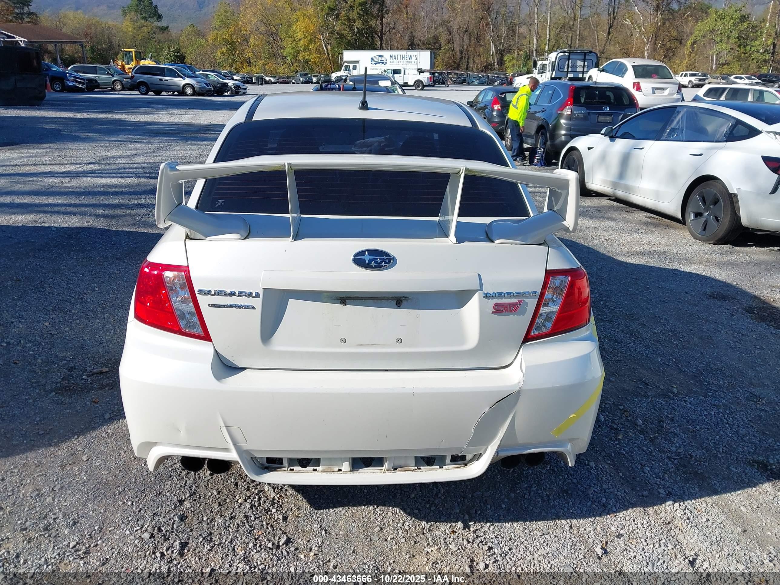 2014 Subaru Impreza Wrx Sti Limited Белый vin: JF1GV8J68EL011938