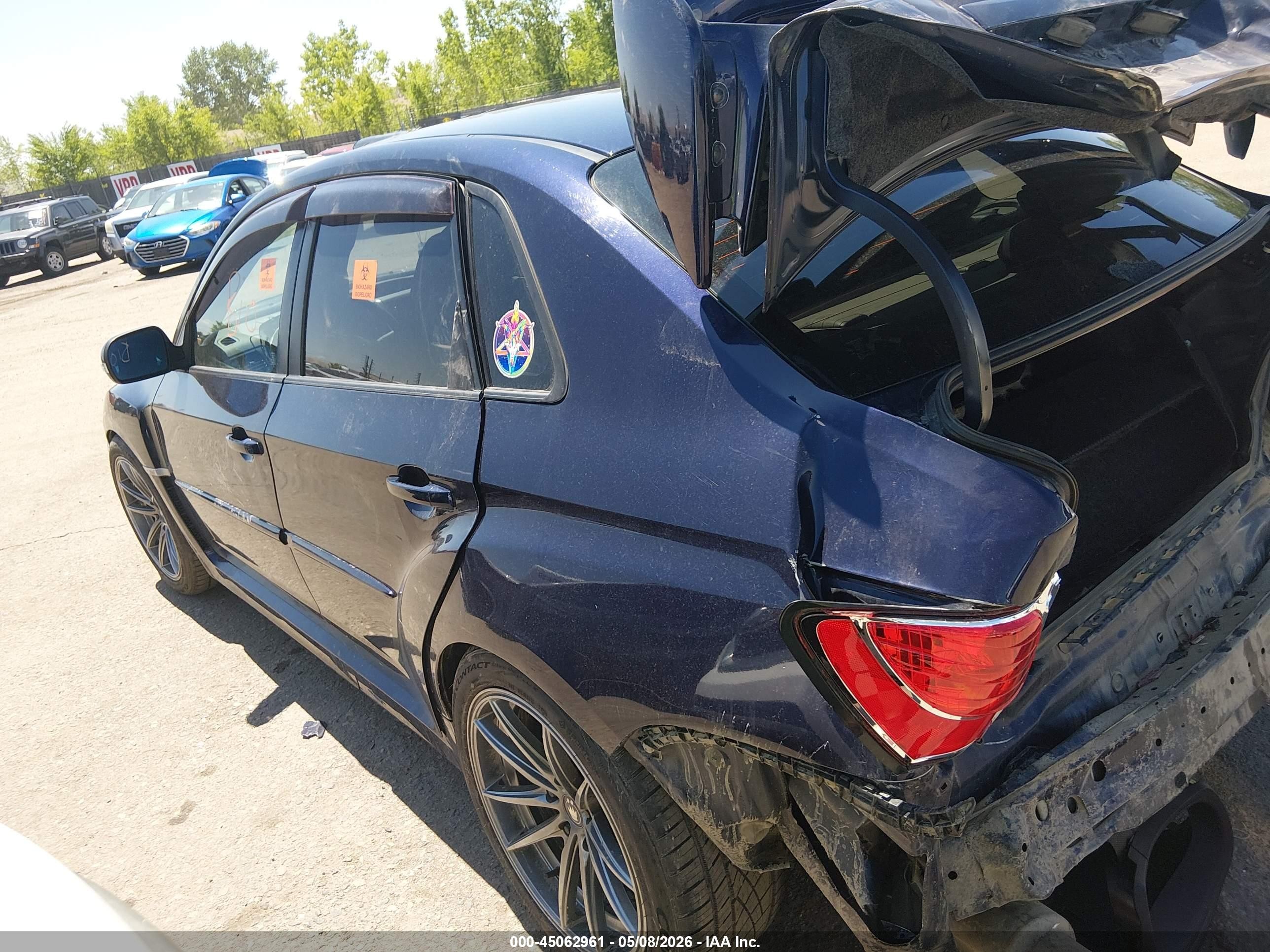 2012 Subaru Impreza Wrx Sti   Blue vin: JF1GV8J69CL002498