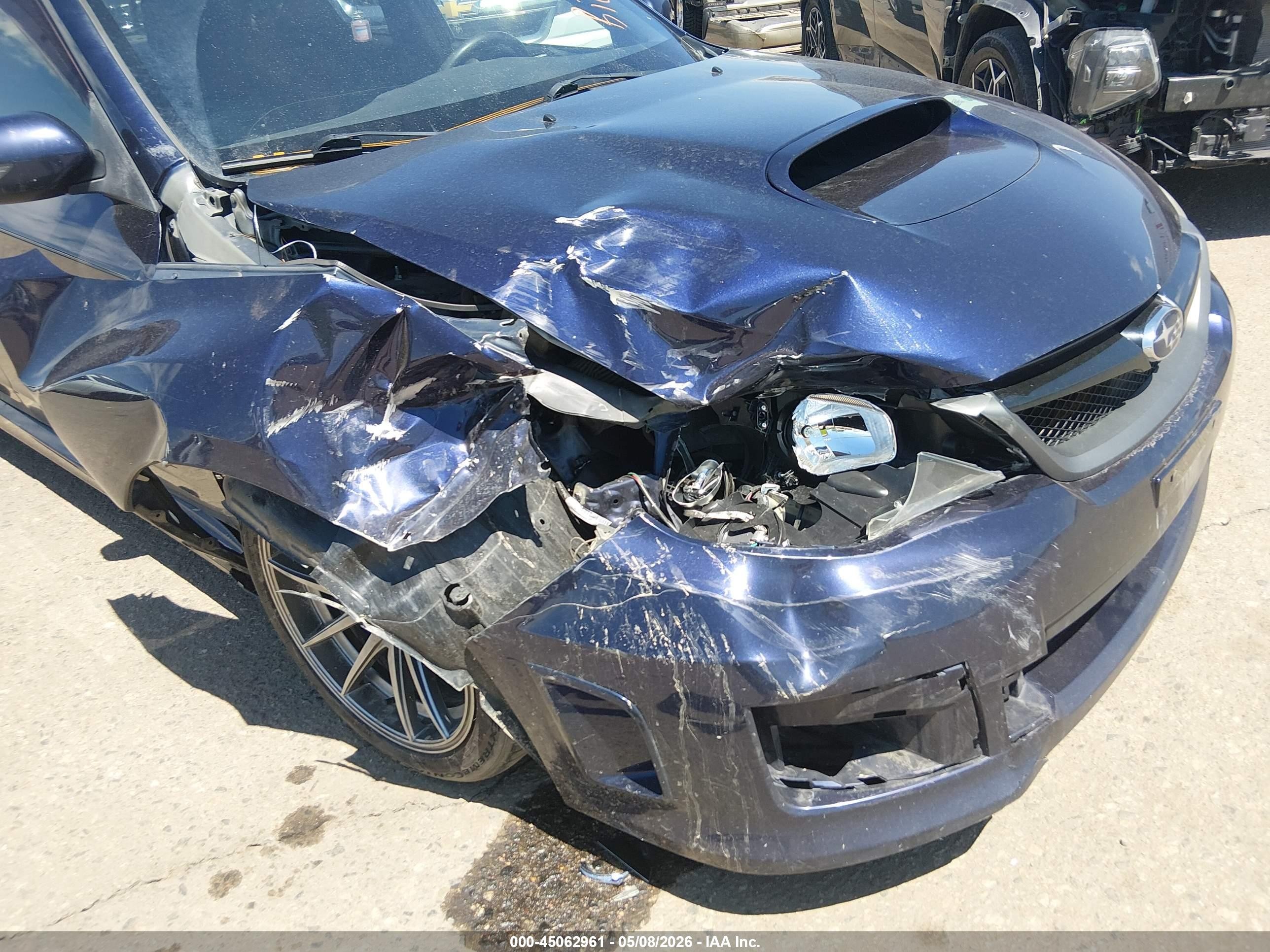 2012 Subaru Impreza Wrx Sti   Blue vin: JF1GV8J69CL002498