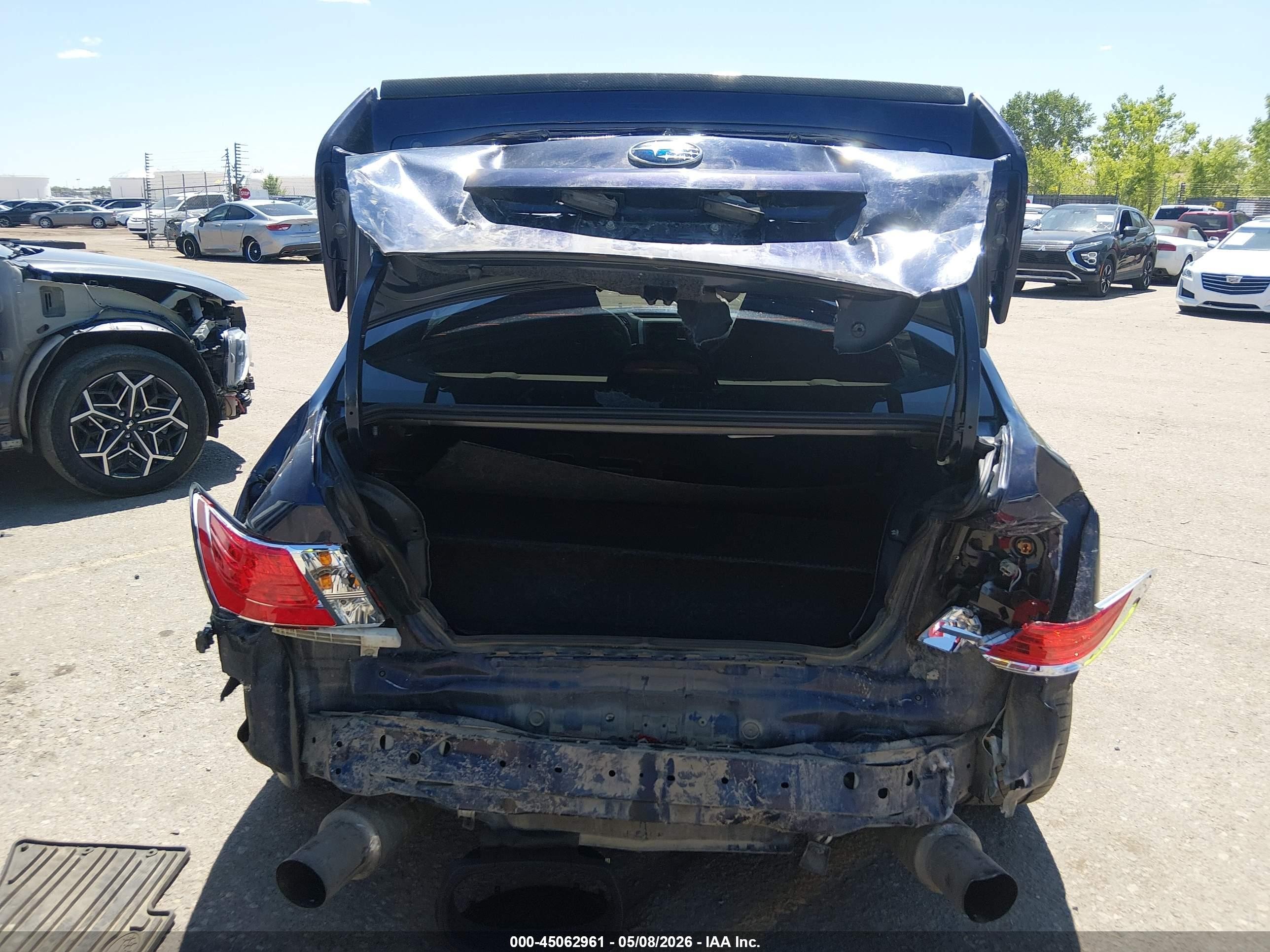 2012 Subaru Impreza Wrx Sti   Blue vin: JF1GV8J69CL002498