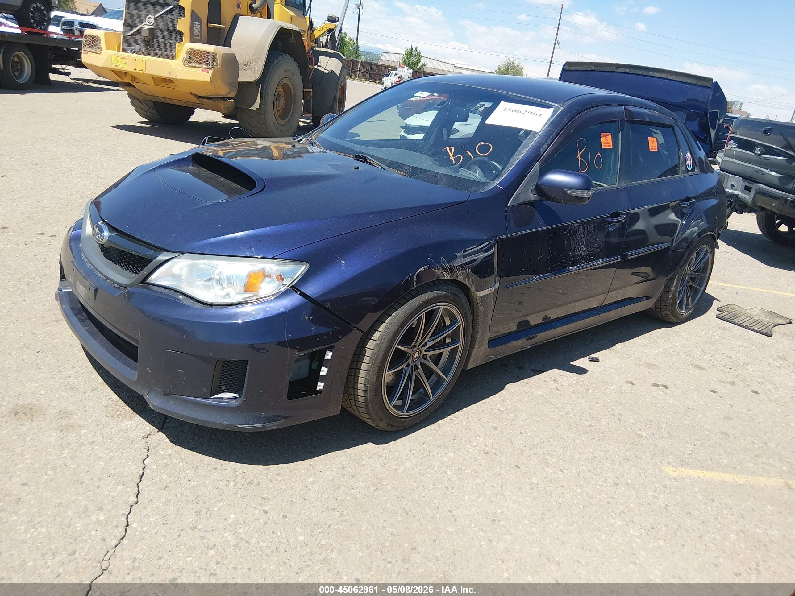 2012 Subaru Impreza Wrx Sti   Blue vin: JF1GV8J69CL002498