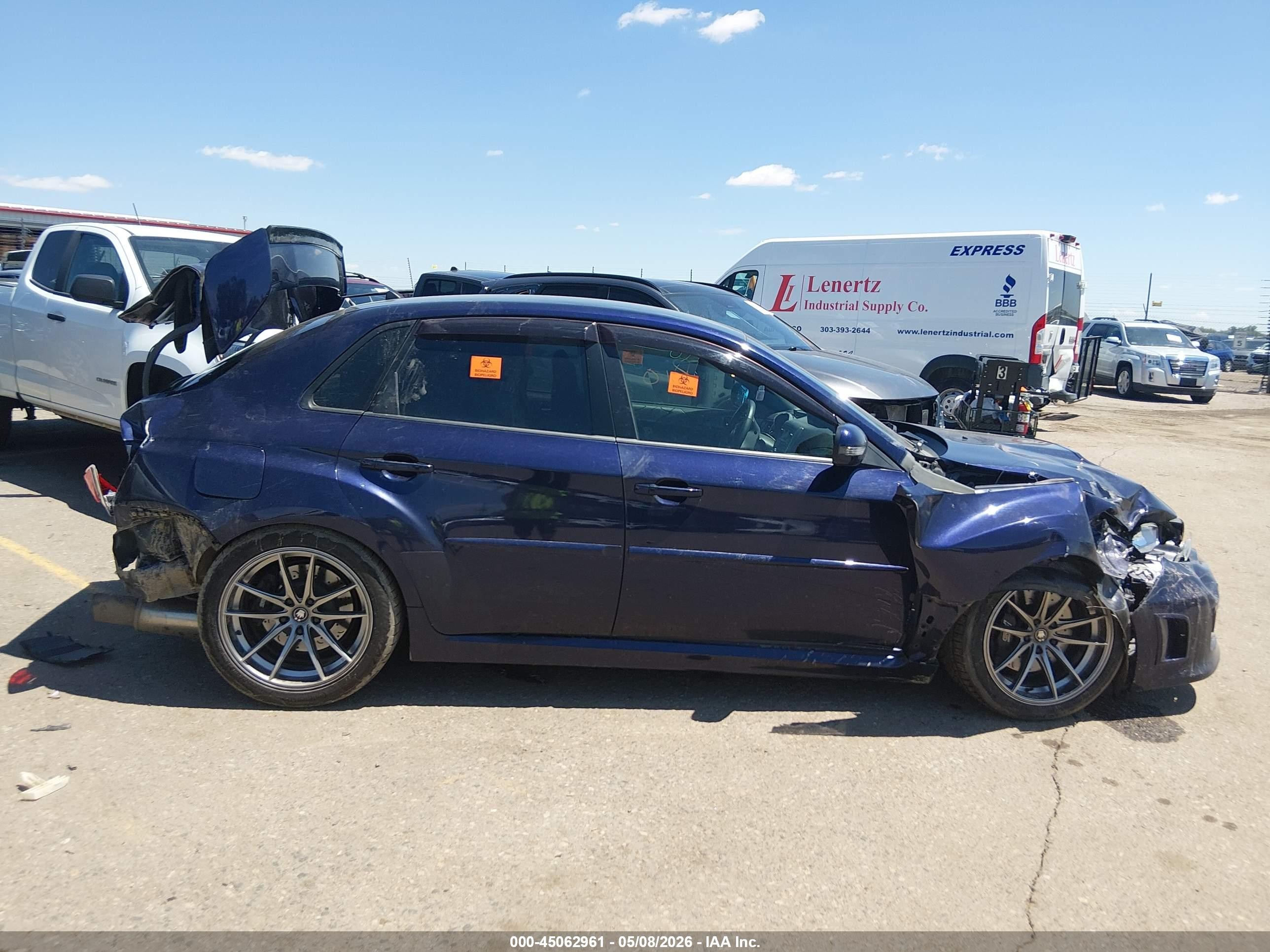 2012 Subaru Impreza Wrx Sti   Blue vin: JF1GV8J69CL002498