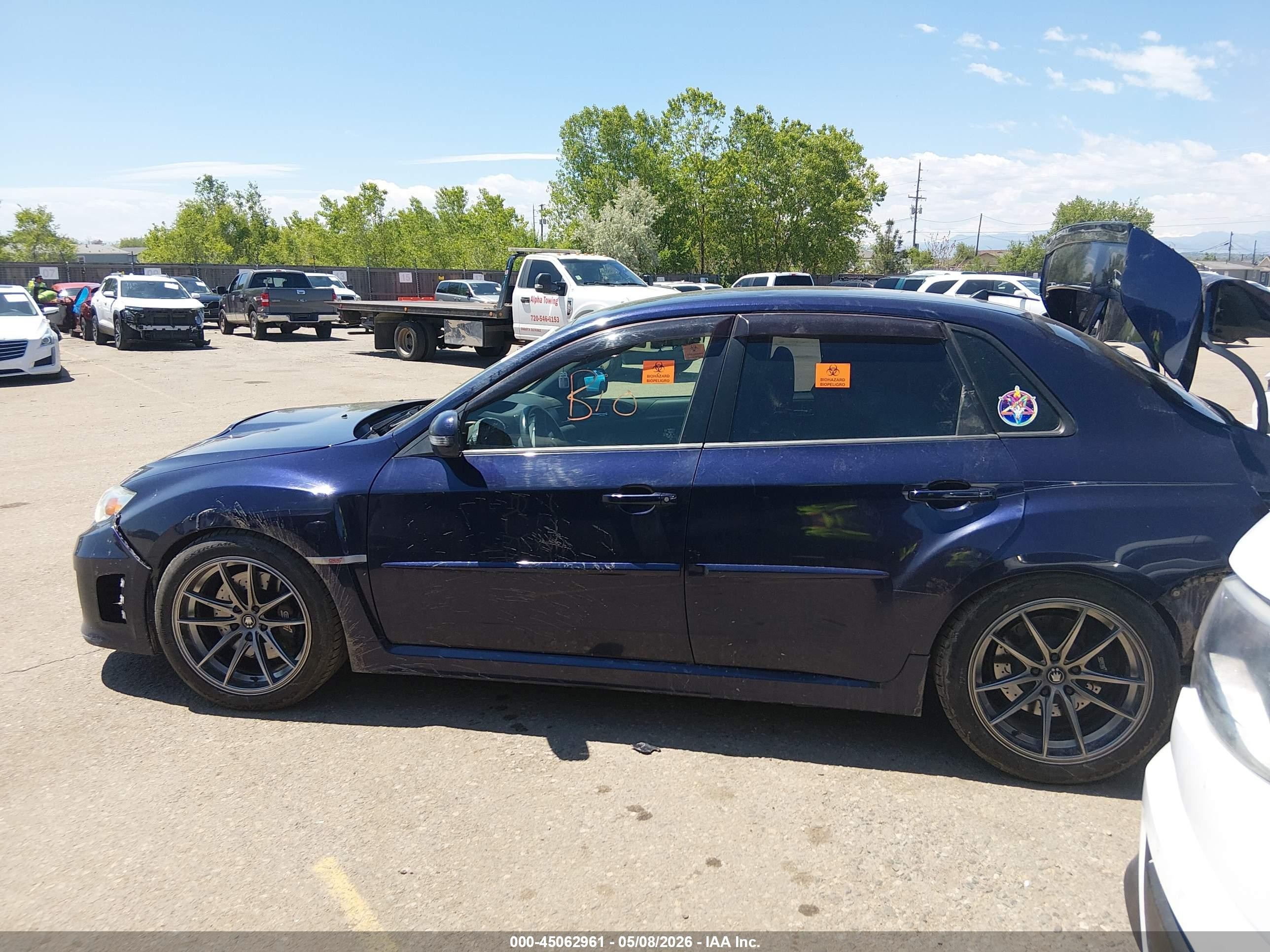 2012 Subaru Impreza Wrx Sti   Blue vin: JF1GV8J69CL002498