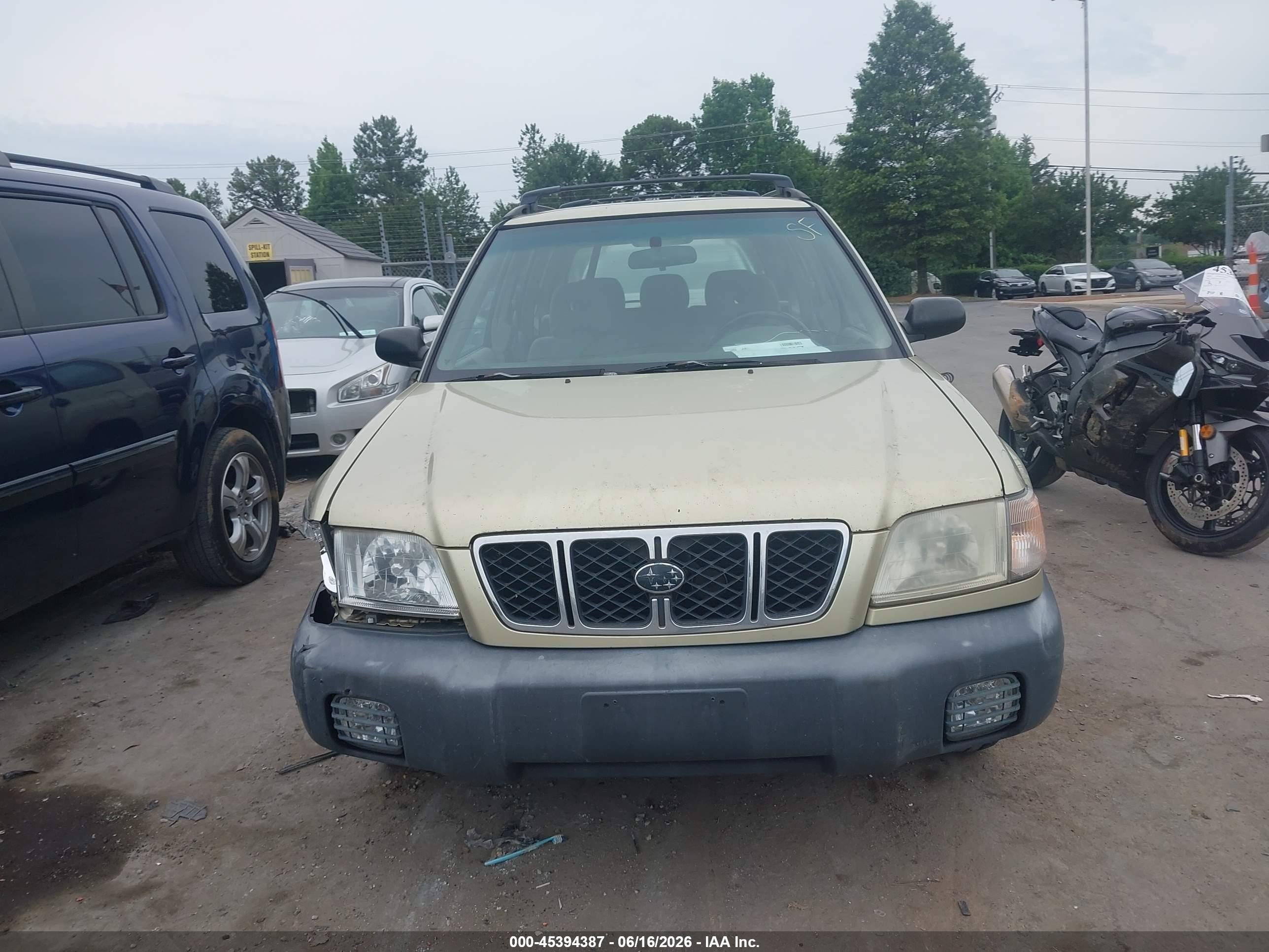 2001 Subaru Forester L Beige vin: JF1SF63501G750532