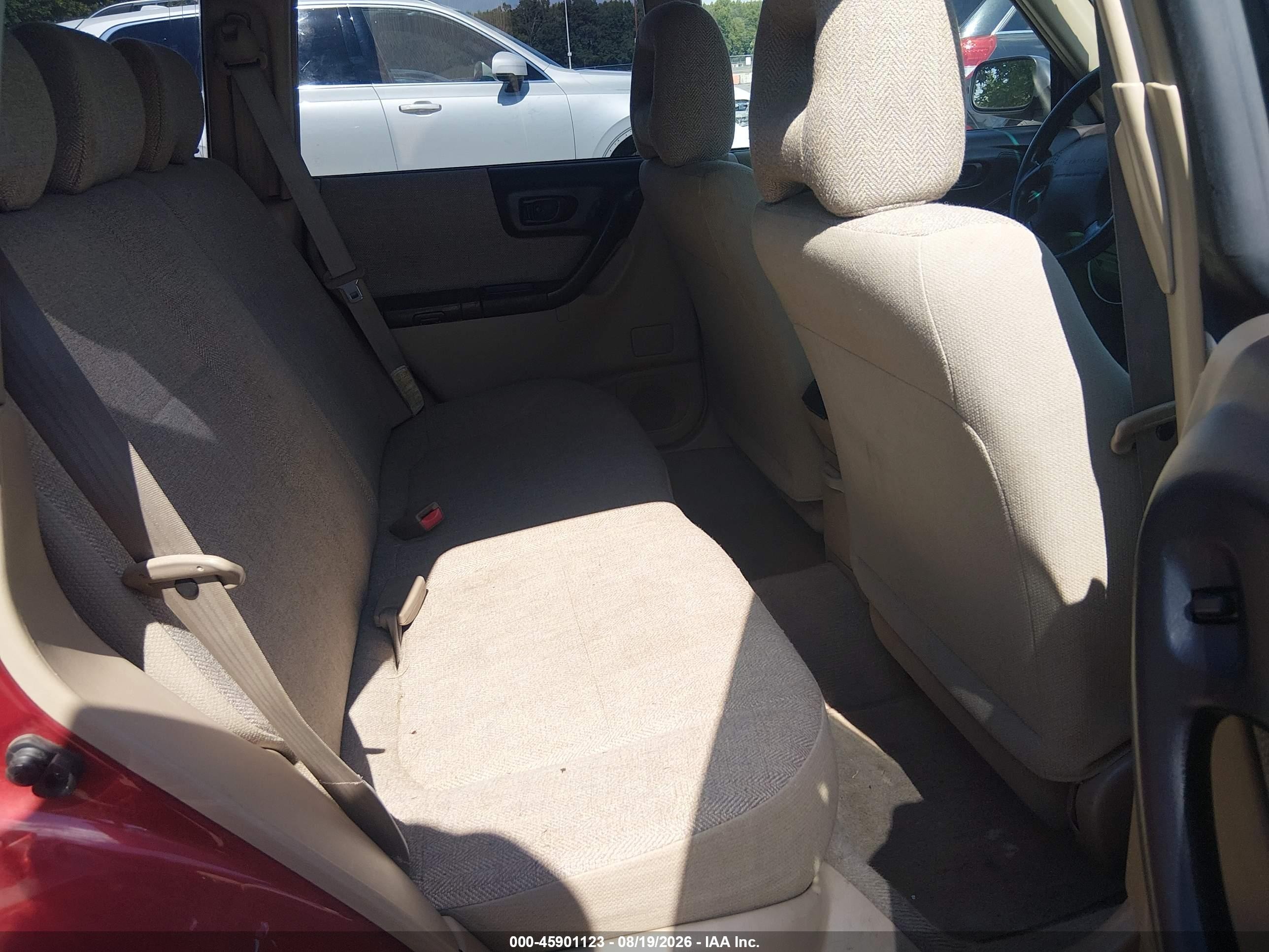 2001 Subaru Forester L Red vin: JF1SF63521H709376